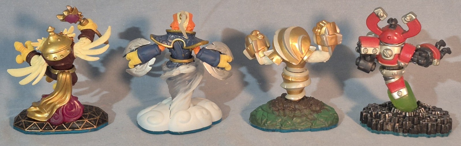 4 Skylanders Figures, Hoot Loop, Free Ranger, Grilla Drilla, Magna Charge