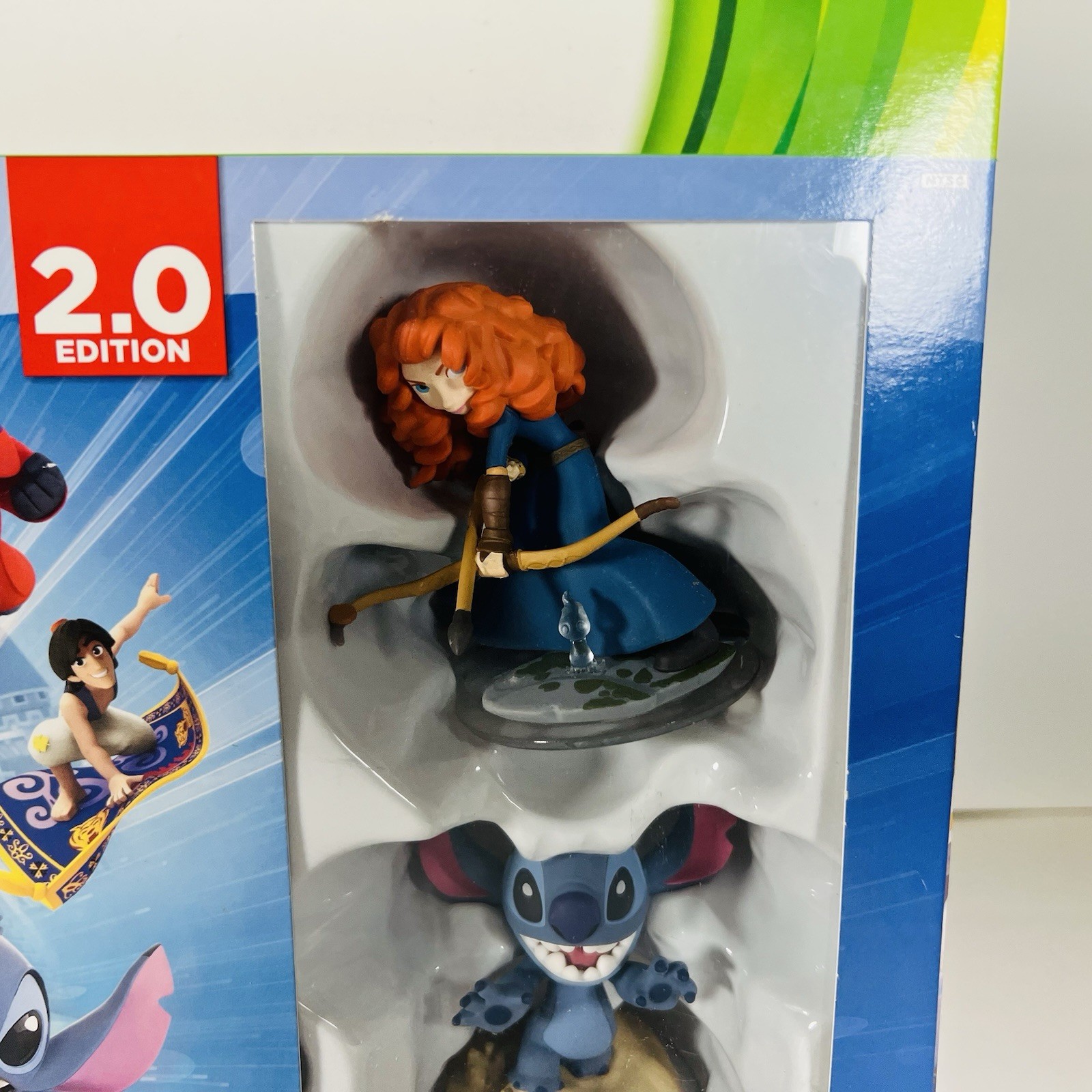 Disney Infinity Stitch & Merida Xbox 360 2.0 Edition Toy Box Starter Pack New