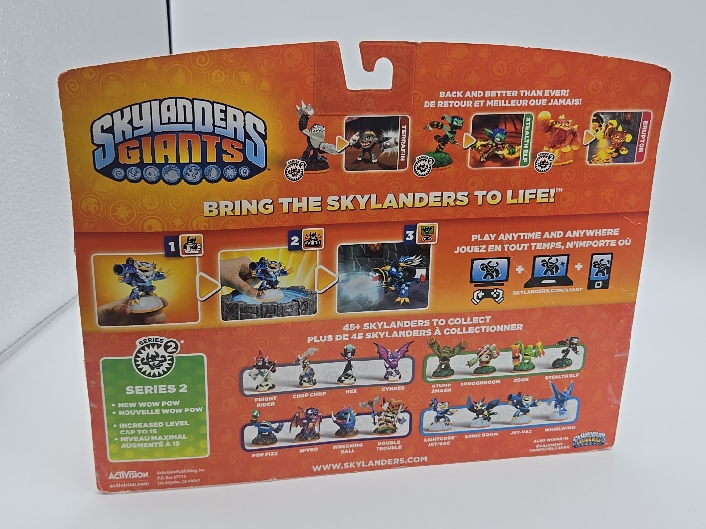 Skylanders Giants 3-Pack Stealth Elf, Terrafin Figures & Cards – Missing Eruptor