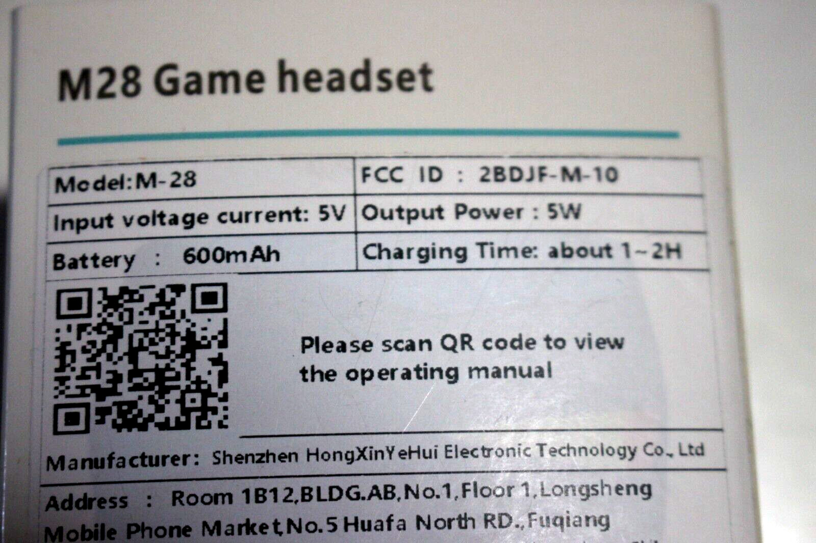 DAMIX M28 GAME HEADSET 2 POWERFUL MODES 5V 5W BLUETOOTH 5.3