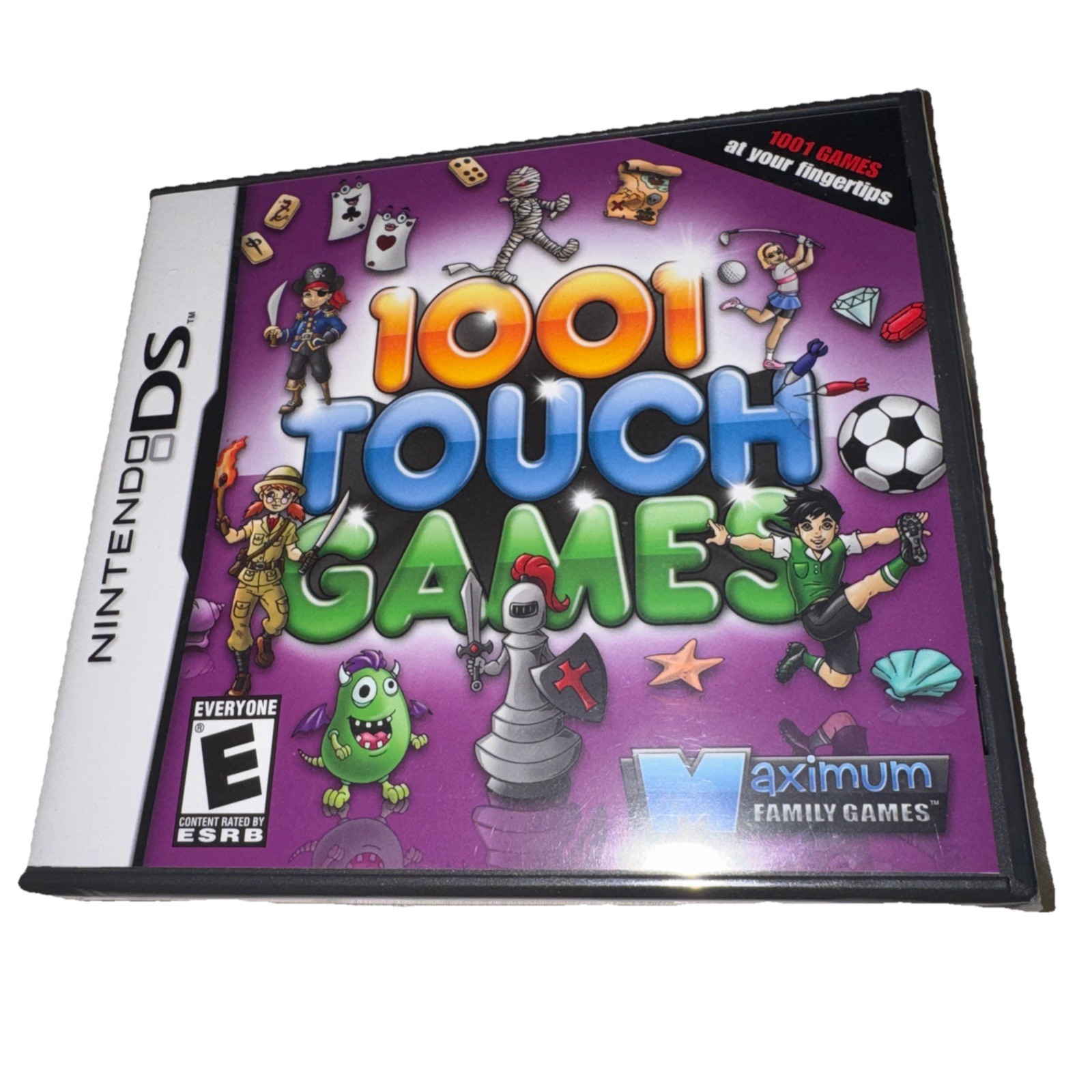 Nintendo DS Game Lot 5 Puzzle Quest Brain Age Flash Focus NYT Crosswords Bundle