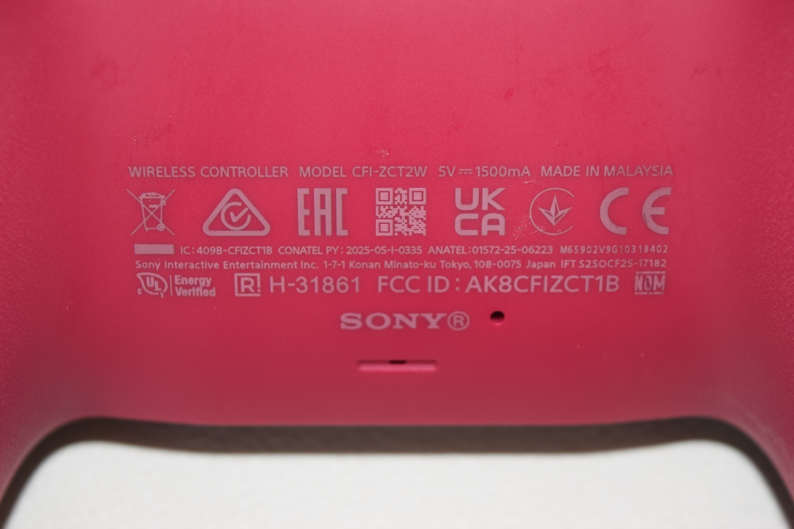 Sony PlayStation 5 PS5 DualSense Wireless Controller Cosmic Red CFI-ZCT2W