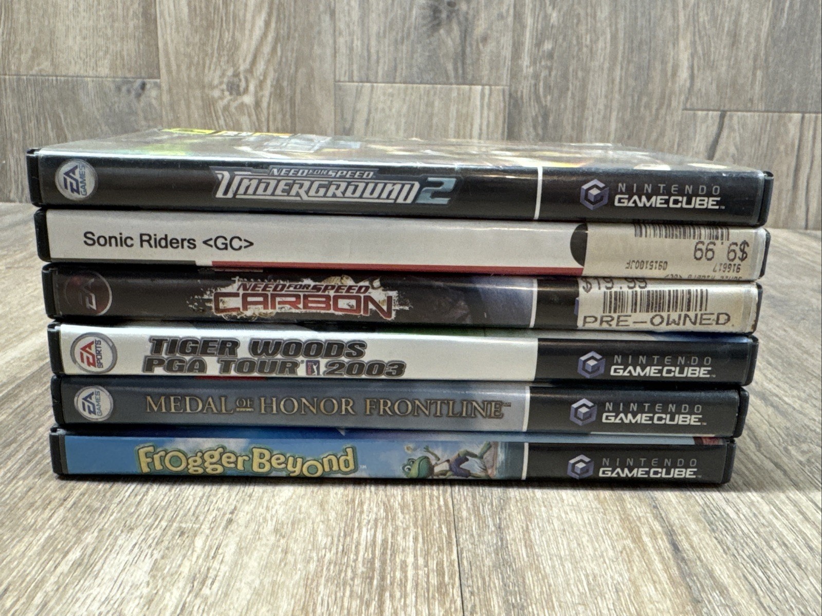 Nintendo GameCube Platinum Silver DOL-001(USA) Console W/ Games