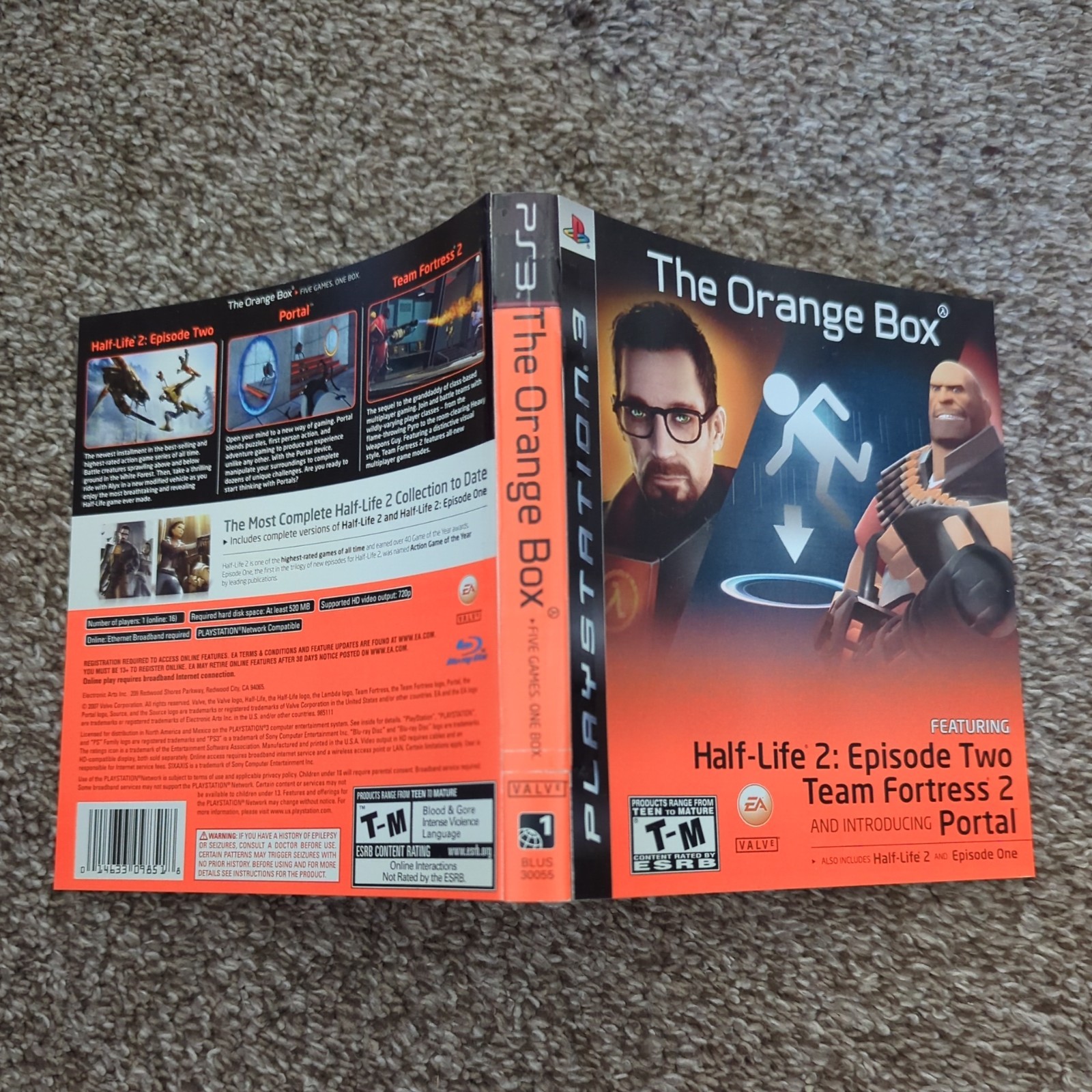 The Orange Box PlayStation 3 – Manual Included, Cover Art Damage