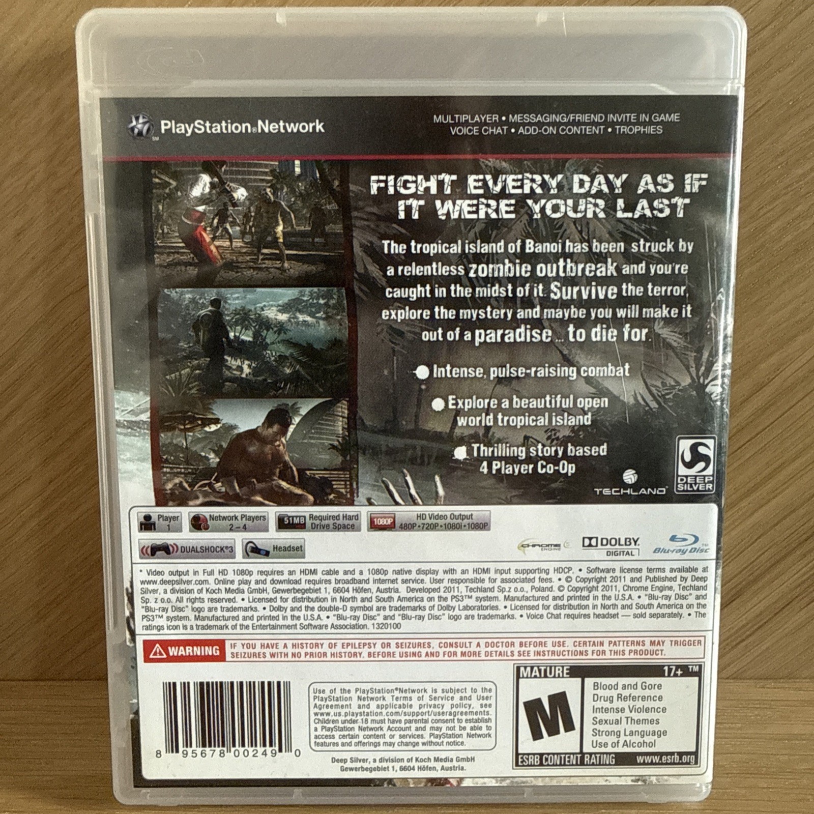 Dead Island (Sony PlayStation 3, 2011)