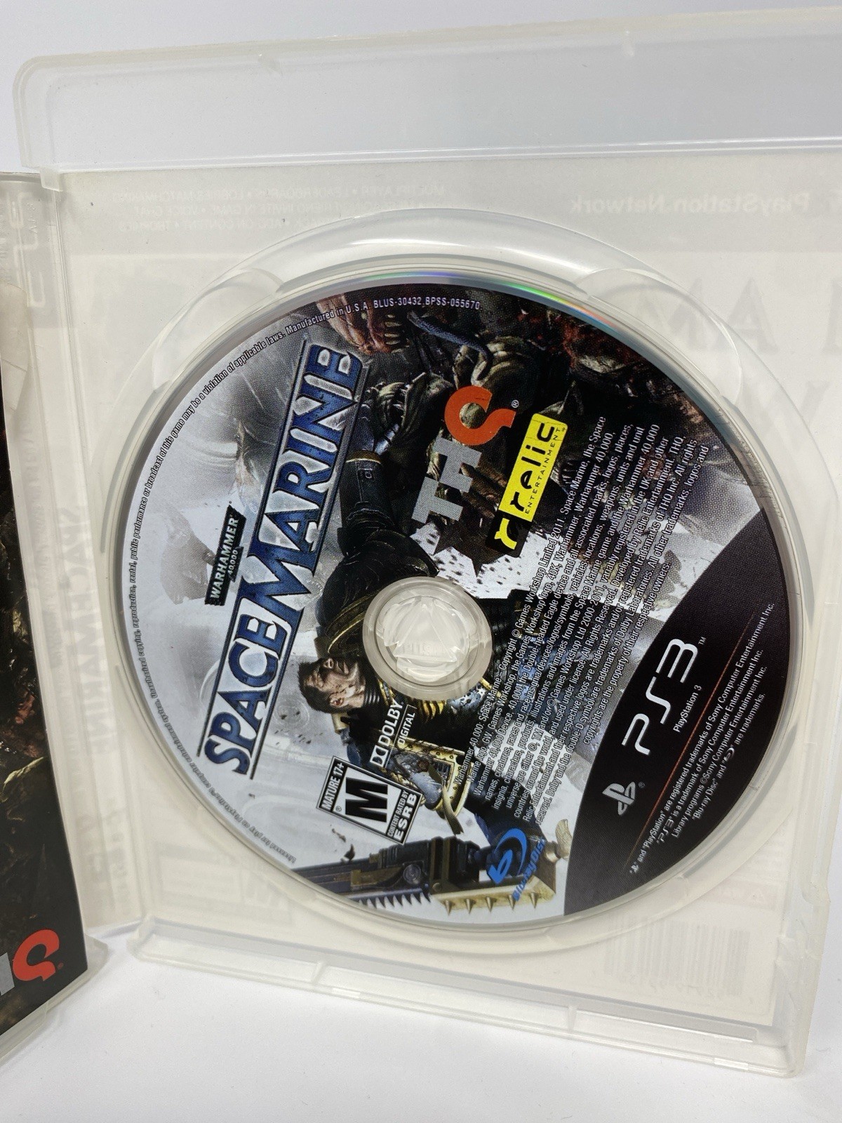 Warhammer 40,000: Space Marine (Sony PS3, PlayStation 3) Complete w/ Manual