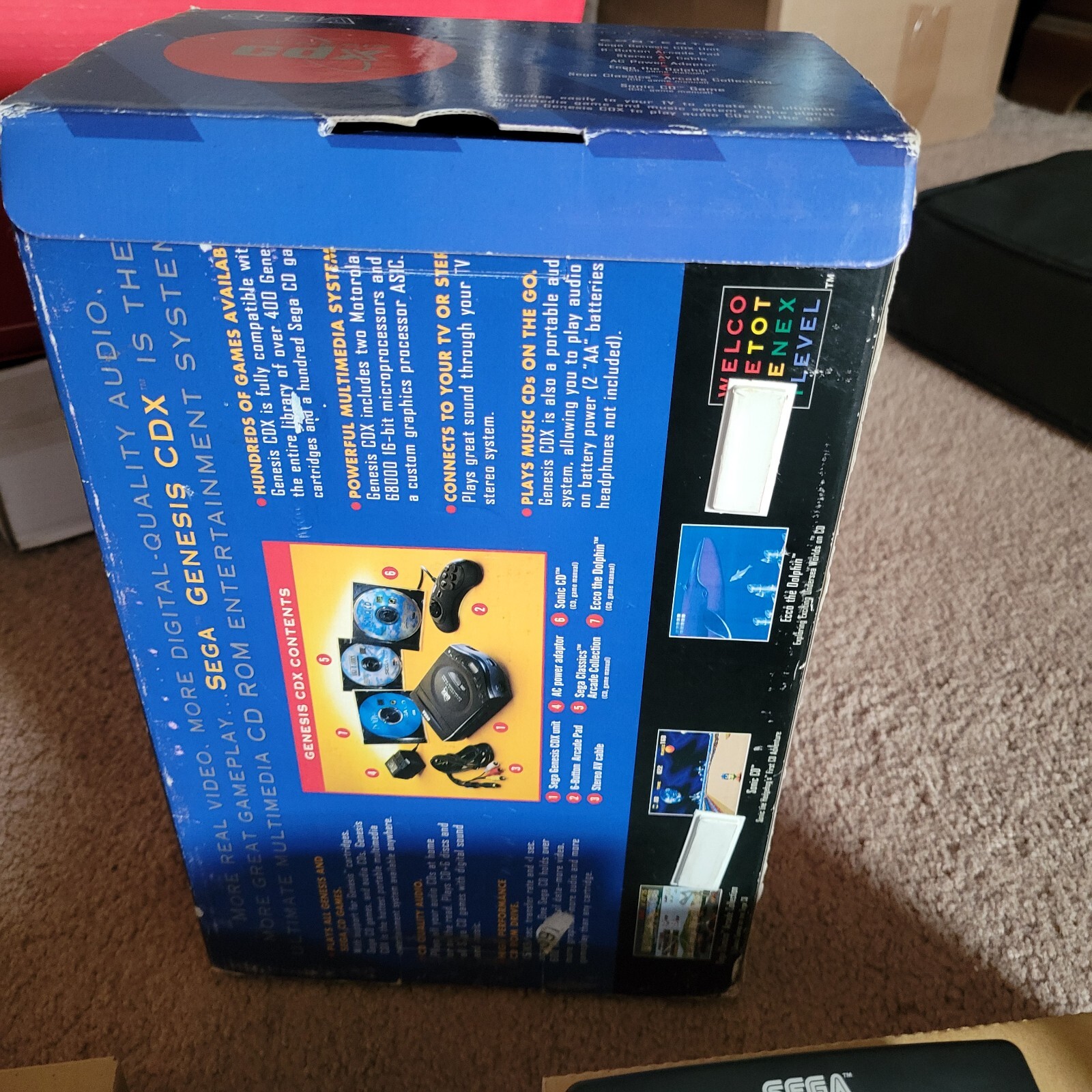 Sega CDX Console! CD Back Up Ram Cart(New) Complete In BOX CLEAN!!