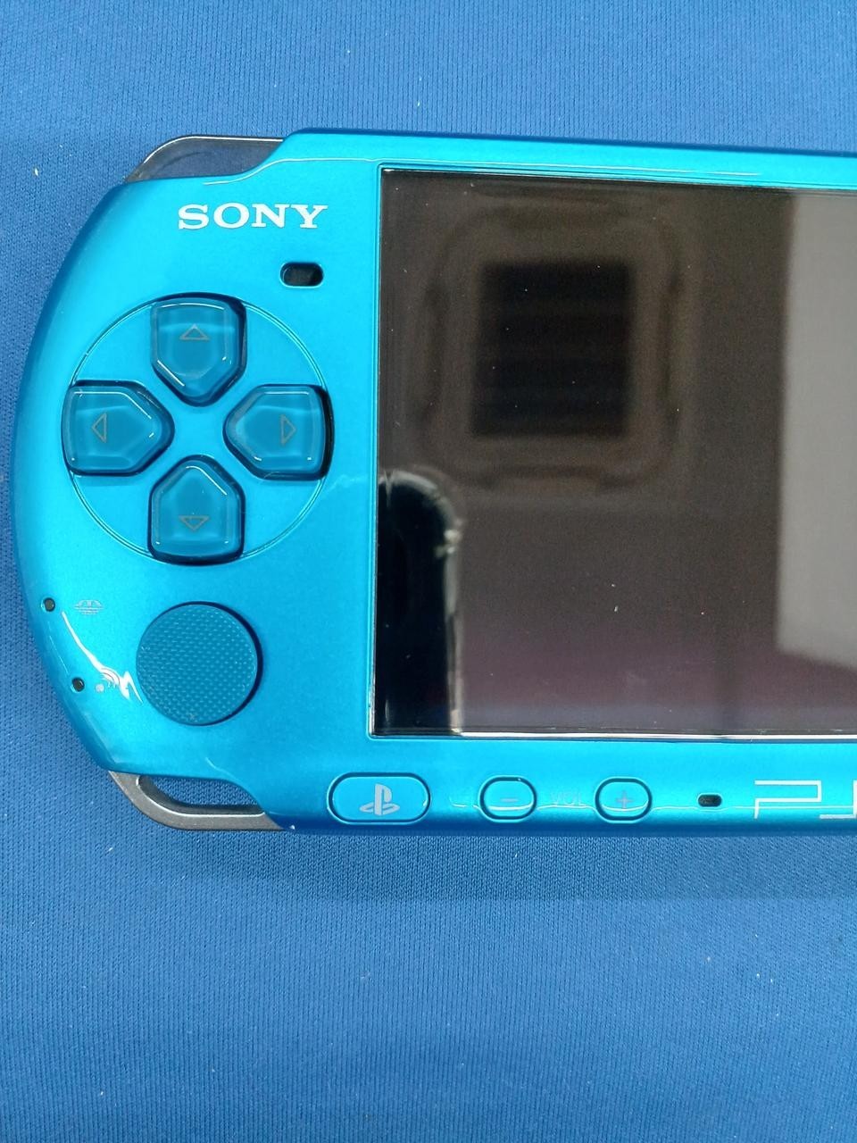 Sony PSP 3000 Vibrant Blue VB Box Manual Charger New Battery Japan Tested work