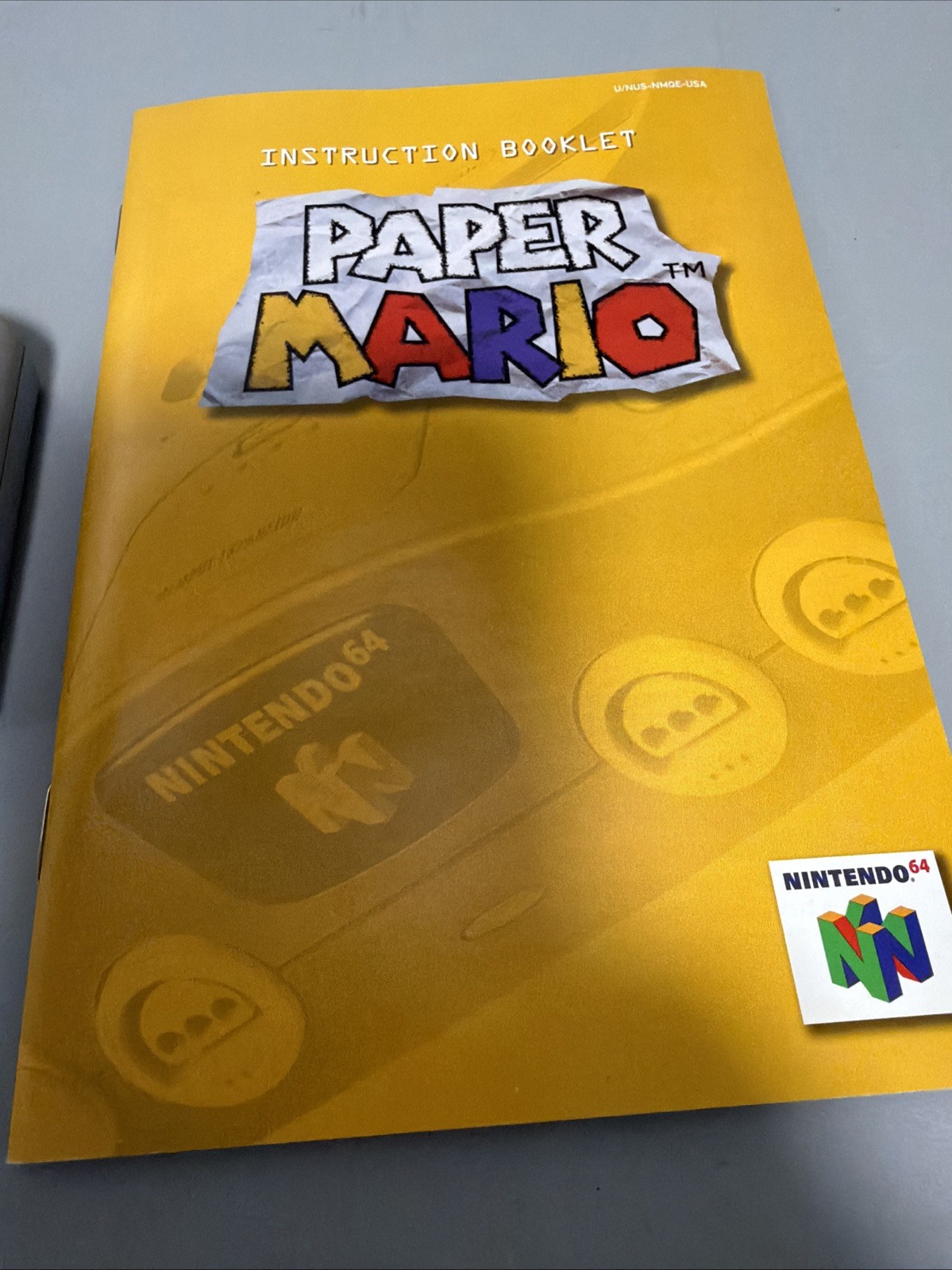 Paper Mario Nintendo 64 2001 w/ Manual 100% Authentic *Tested* *GREAT LABEL*