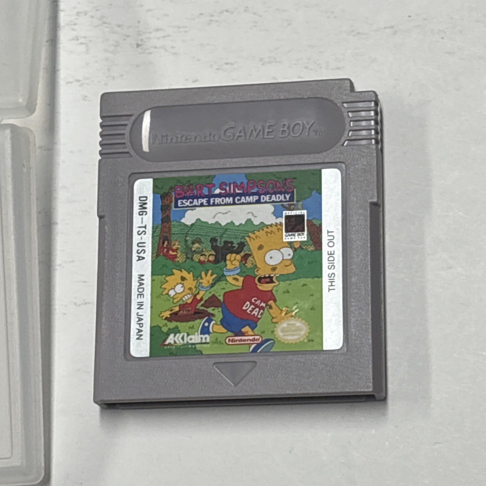Bart Simpson’s Escape From Camp Deadly (Nintendo Game Boy) Authentic Cartridge!!