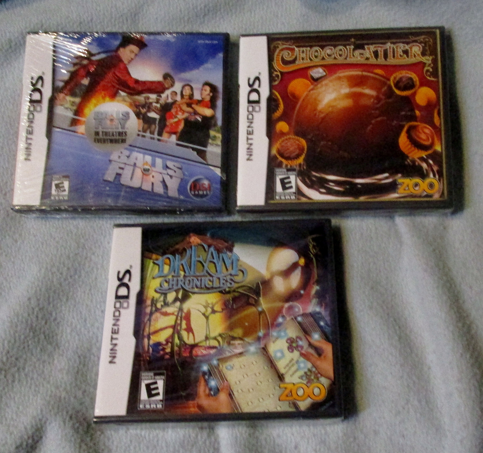 Nintendo DS Chocolatier Balls of Fury OR Dream Chronicles Factory Sealed