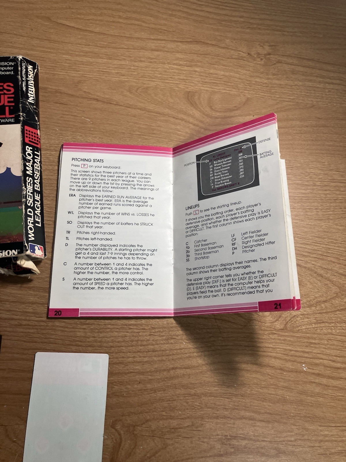 World Series Major League Intellivision ECS 1983 Mattel Edition Very Rare CiB