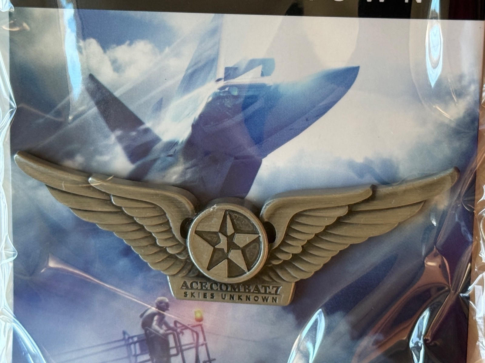Ace Combat 7 Skies Unknown Pin Promotional Preorder Bonus Pin NEW Sealed OOP
