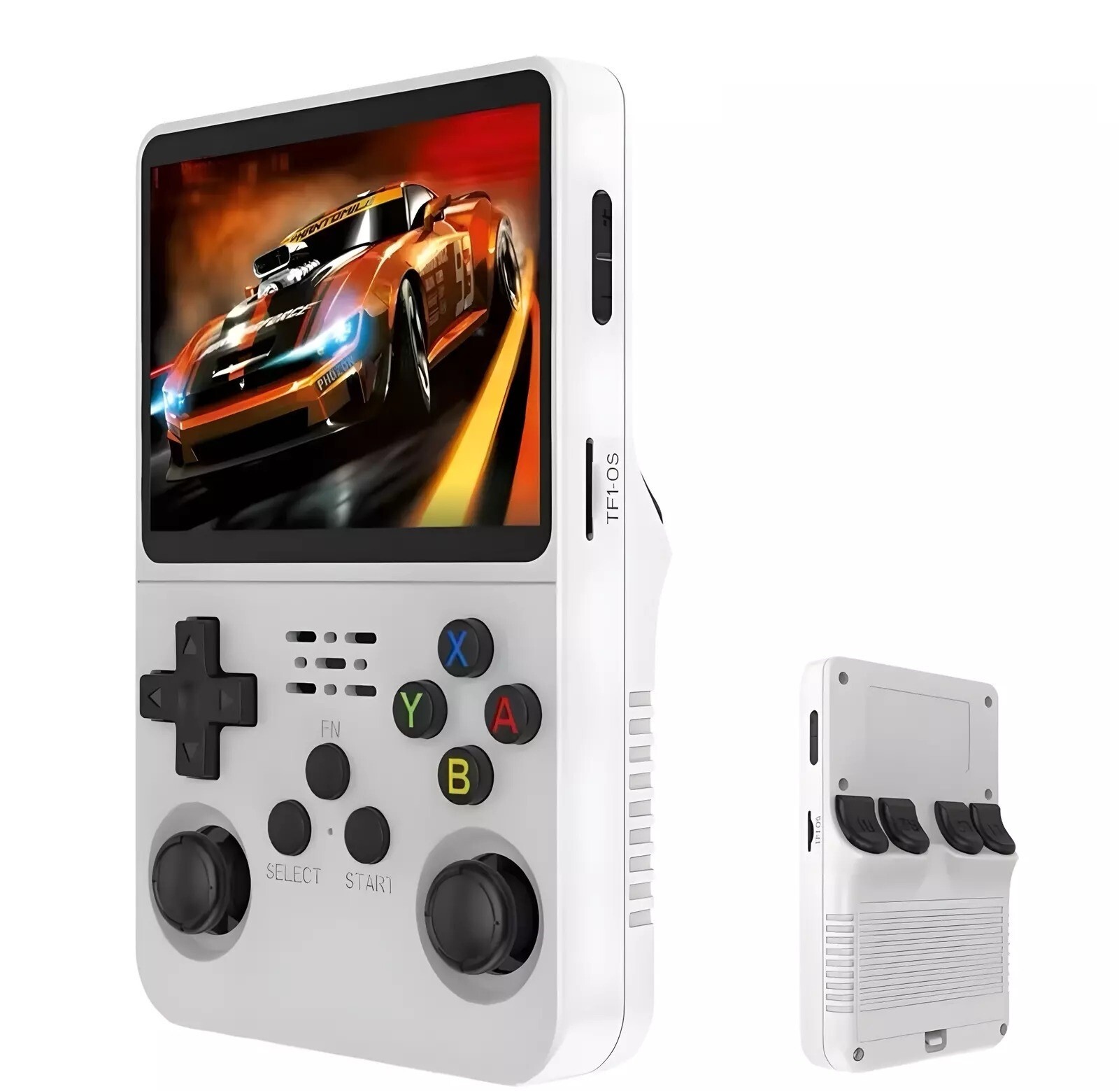 R36S Retro Handheld Video Game Console Emulator Linux White 64GB IN HAND!