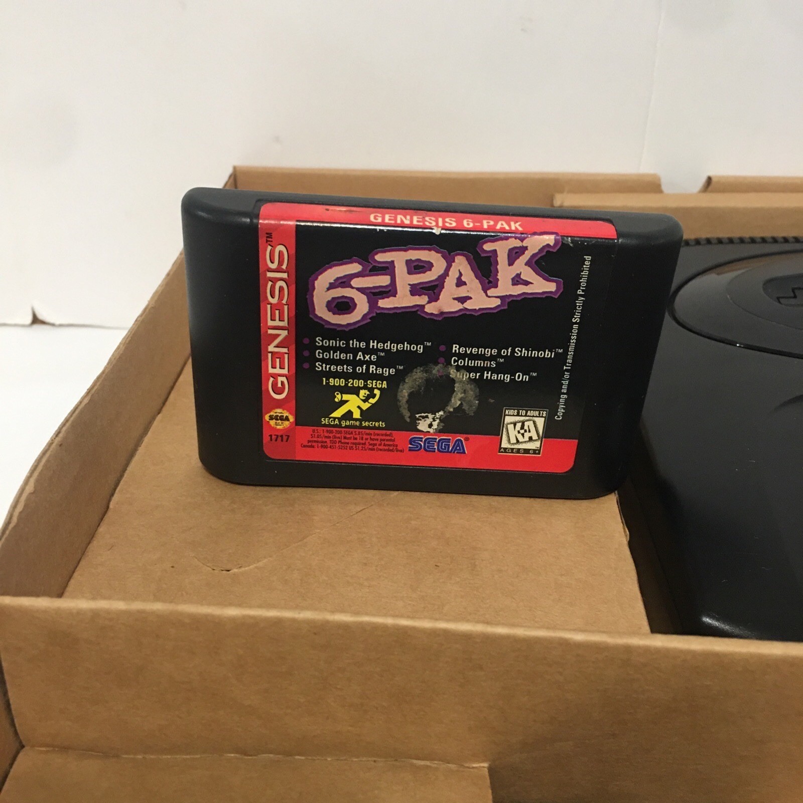 Sega Genesis Model 2 Console Complete in Box 6 Pak System CIB