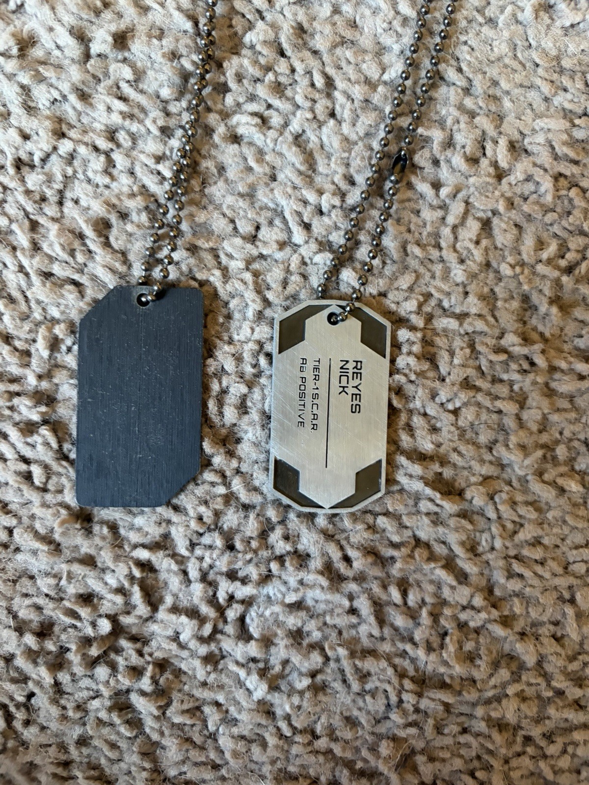 Call of Duty Black Ops III Endowment Dog Tag Necklace Set, 2 Tags Ball Chain