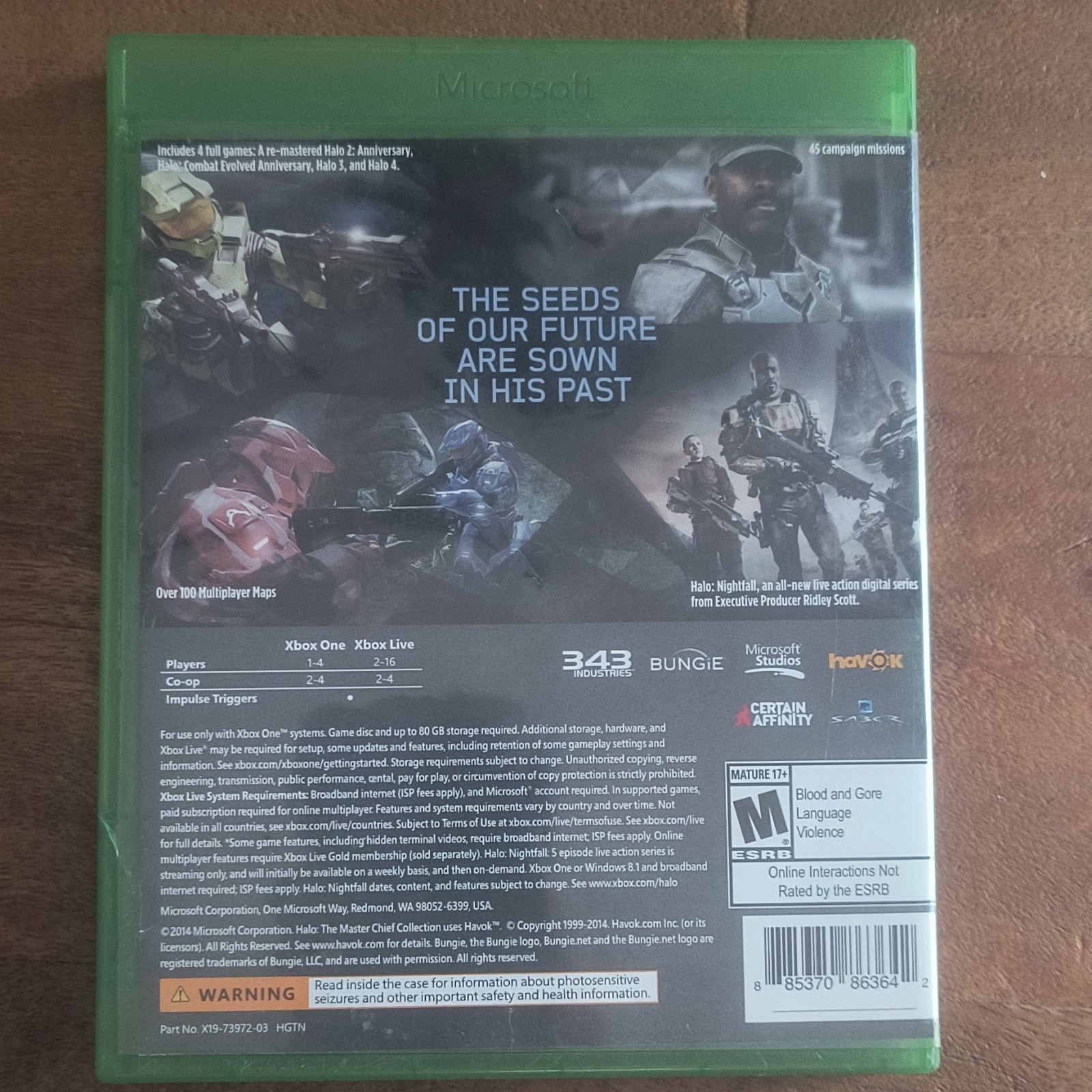 Microsoft Studios Halo: The Master Chief Collection Xbox One Multiplayer M