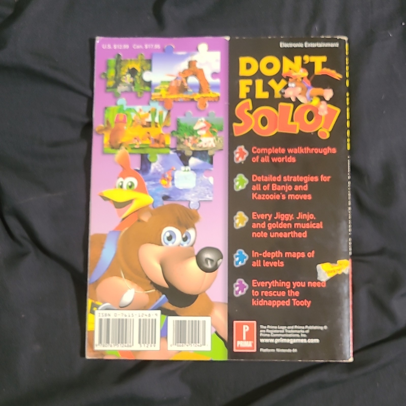 Prima Games Official Banjo-Kazooie Strategy Guide w/ Banjo Kazooie Gruntilda