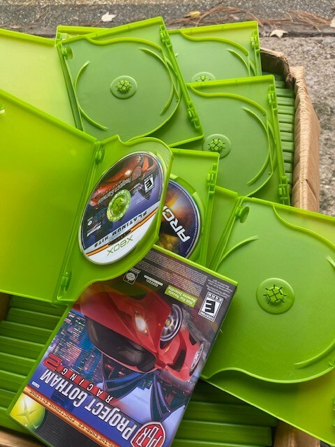 New Replacement Double Game Cases Microsoft Xbox Green, or use for Single Disk