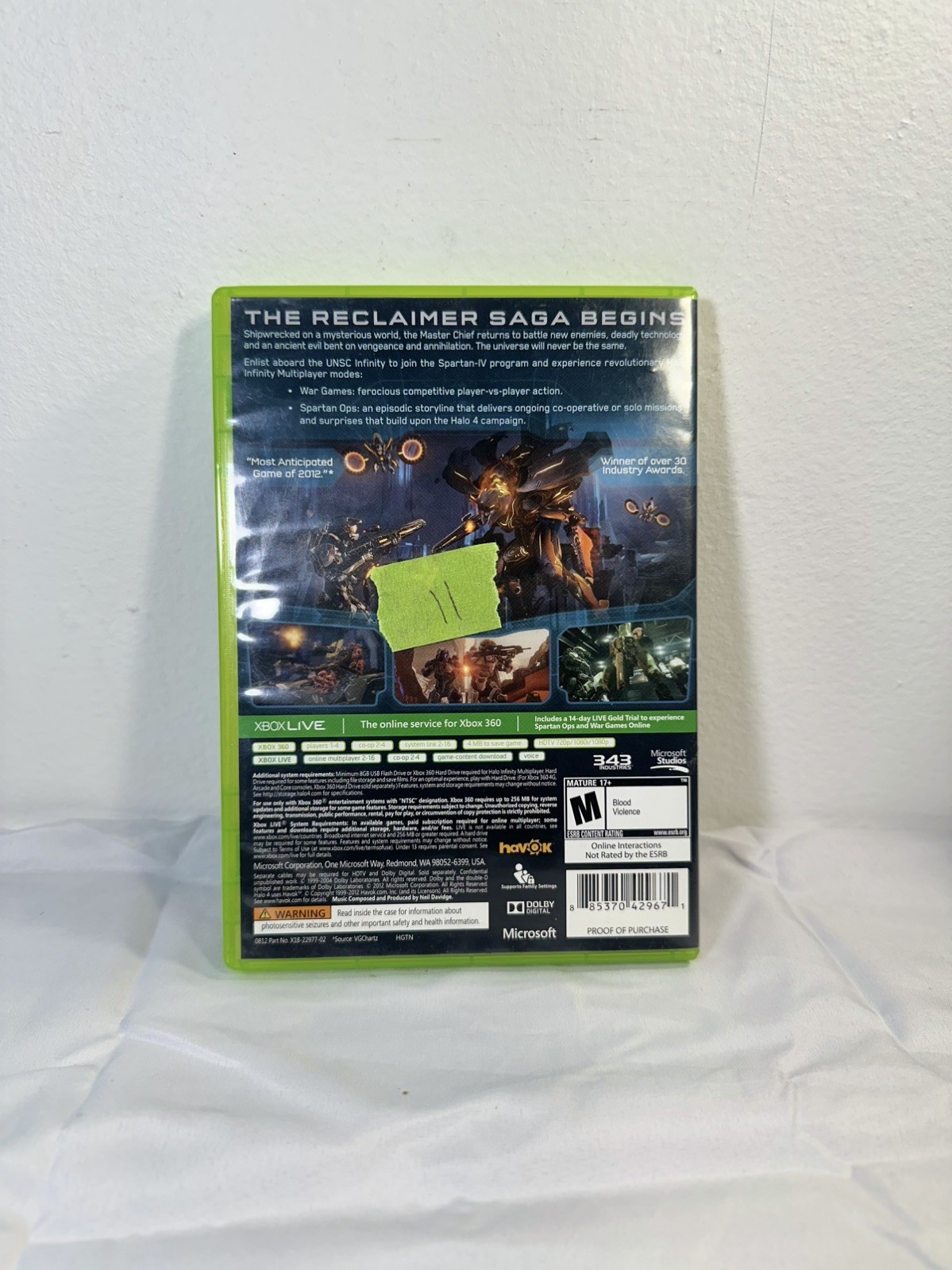 Halo 4 (Microsoft Xbox 360, 2012)