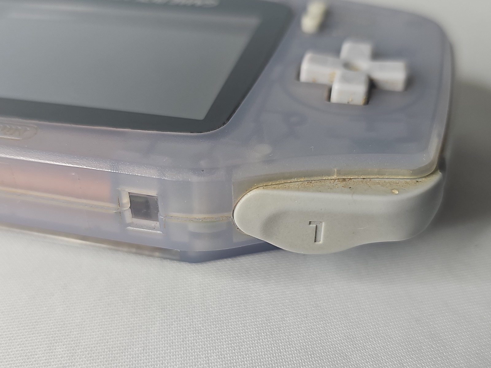 Nintendo Game Boy Advance Handheld Gaming Console Clear Glacier Gray | AGB-001