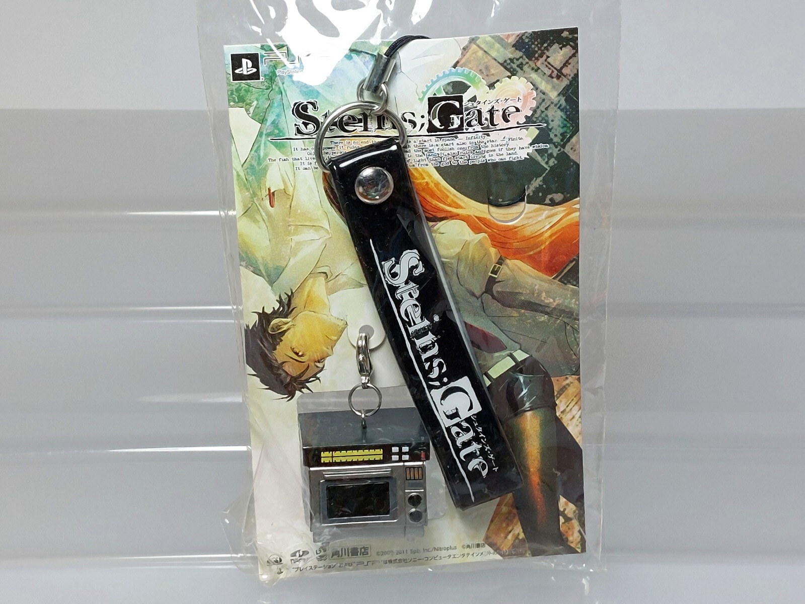 Steins;Gate Microwave Figure Strap PSP Nitroplus 2011 Japan New 0.9in