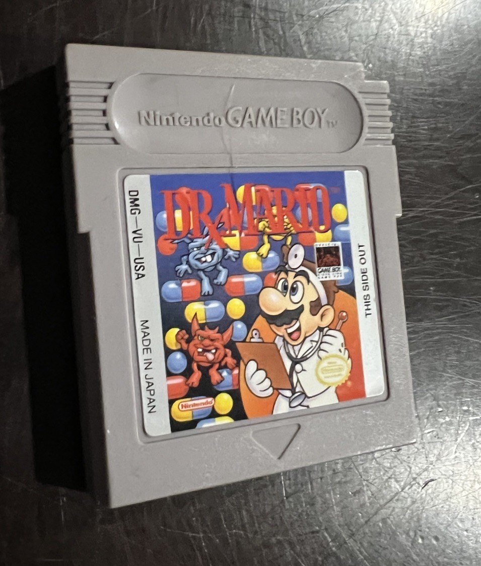Dr. Mario (Nintendo Game Boy, 1990) Authentic Tested – Cartridge Only