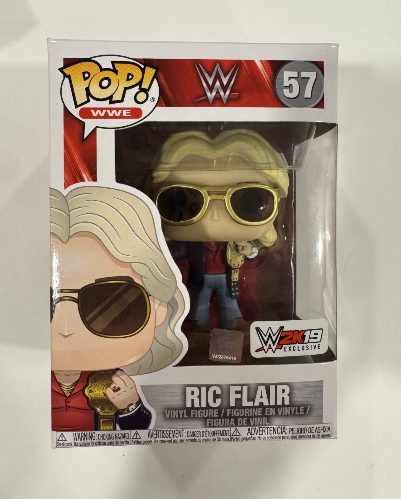 WWE 2K19 Ric Flair Wooooo! Edition Video Game Xbox One WWF Wrestling Funko Pop