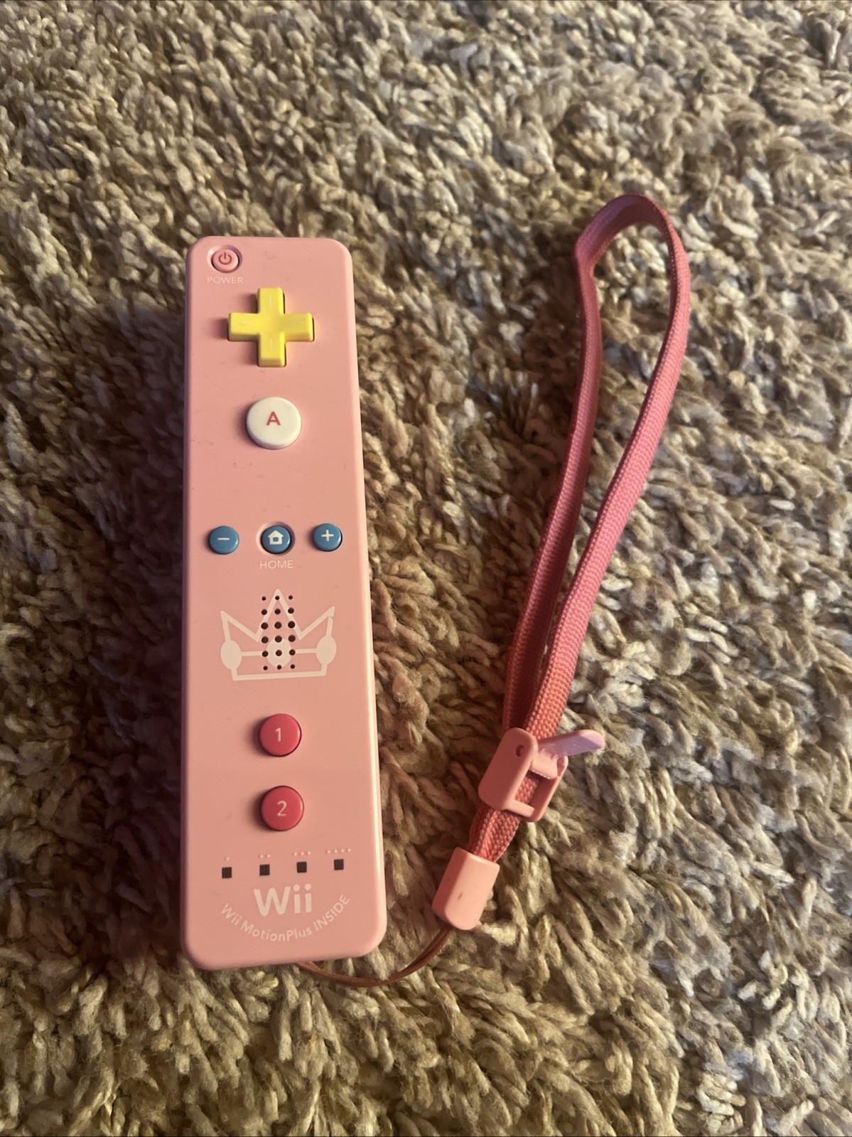 Nintendo Wii Motion Plus Controller Limited Edition Princess Peach RVL-036 Pink