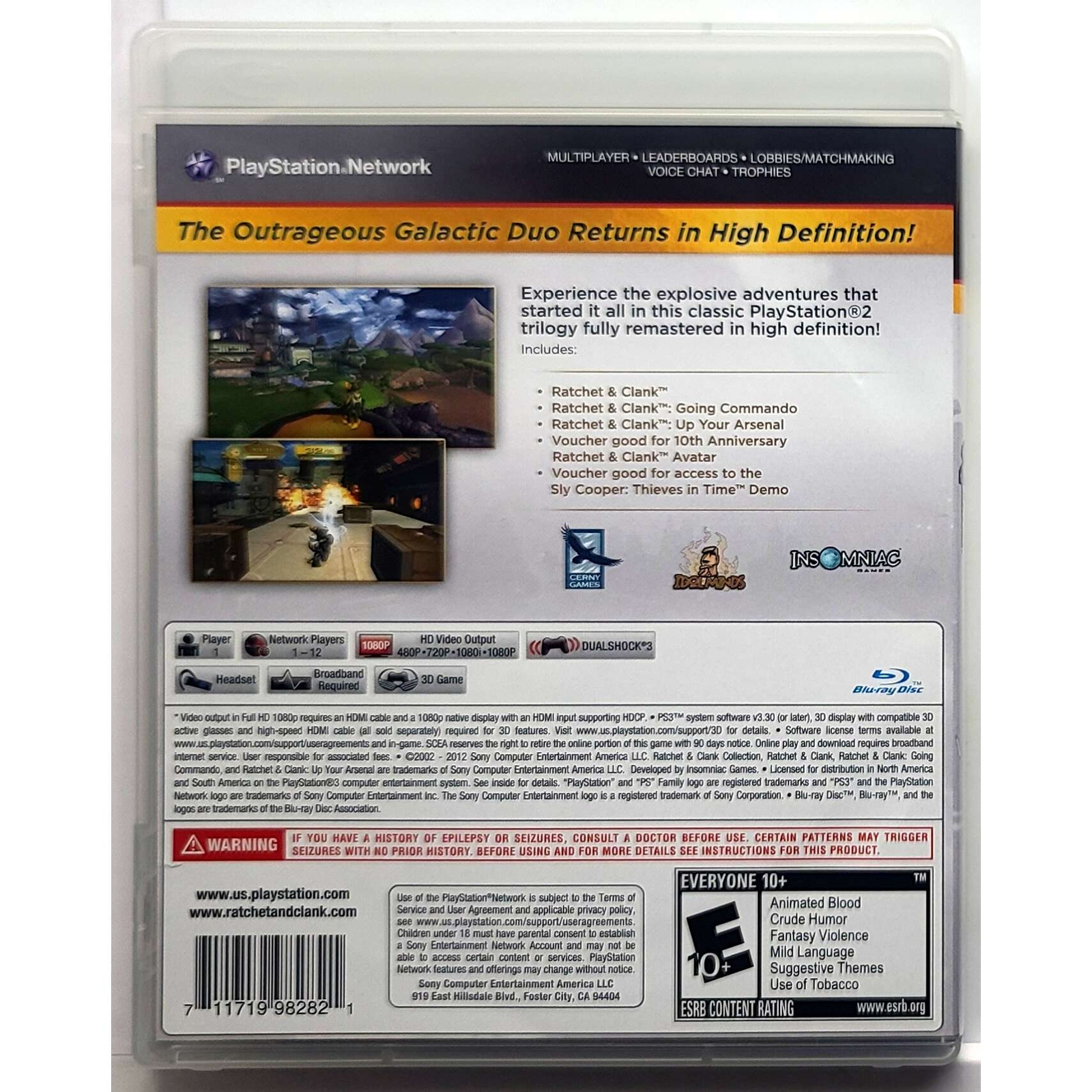 Ratchet & Clank Collection – Sony Playstation 3 Pristine 180 Day Guarantee PS3