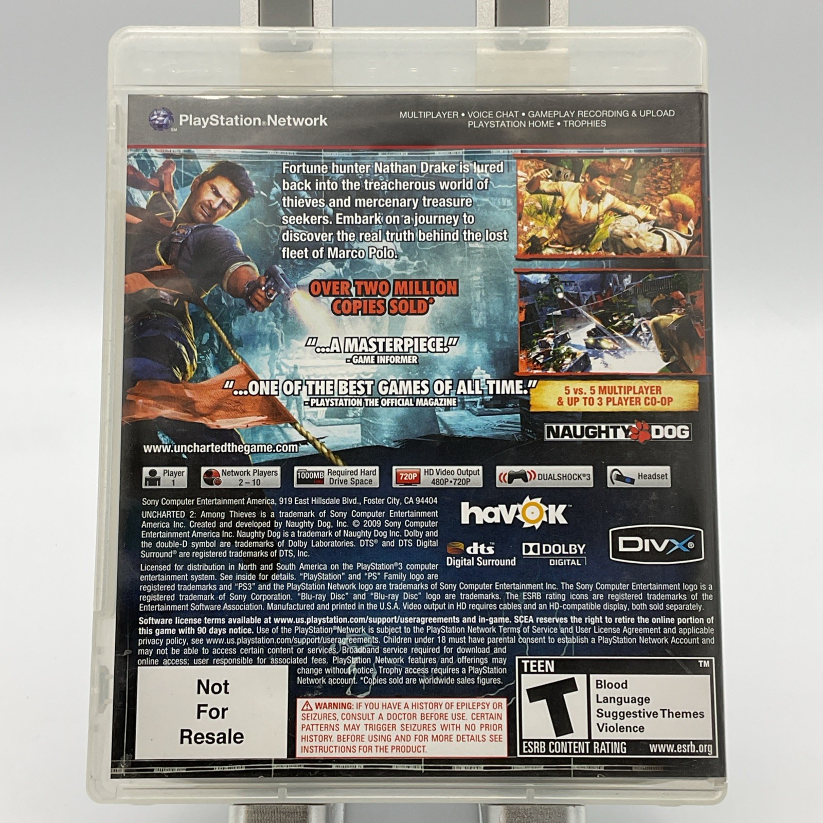 Uncharted 2: Among Thieves — Game of the Year Edition (Sony PlayStation 3,…