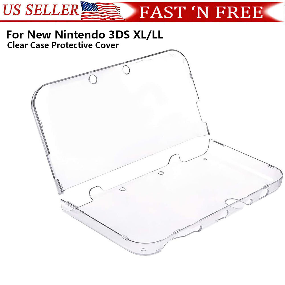 NEW For New Nintendo 3DS XL/LL Clear Crystal Hard Shell Protective Case Cover