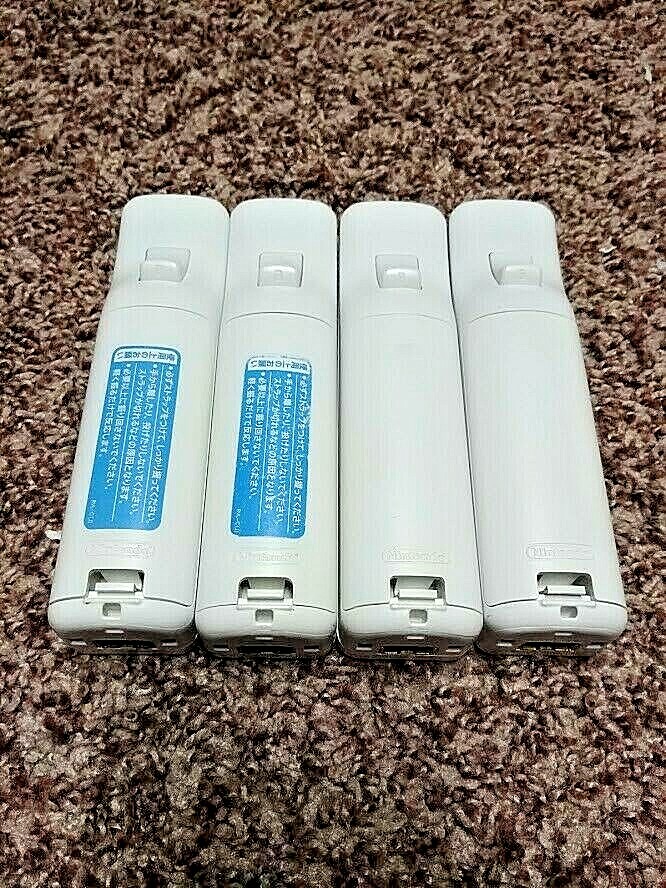 Lot of 4 3 2 1 OEM Nintendo Wii Remote WiiMote Original Official Controller WiiU