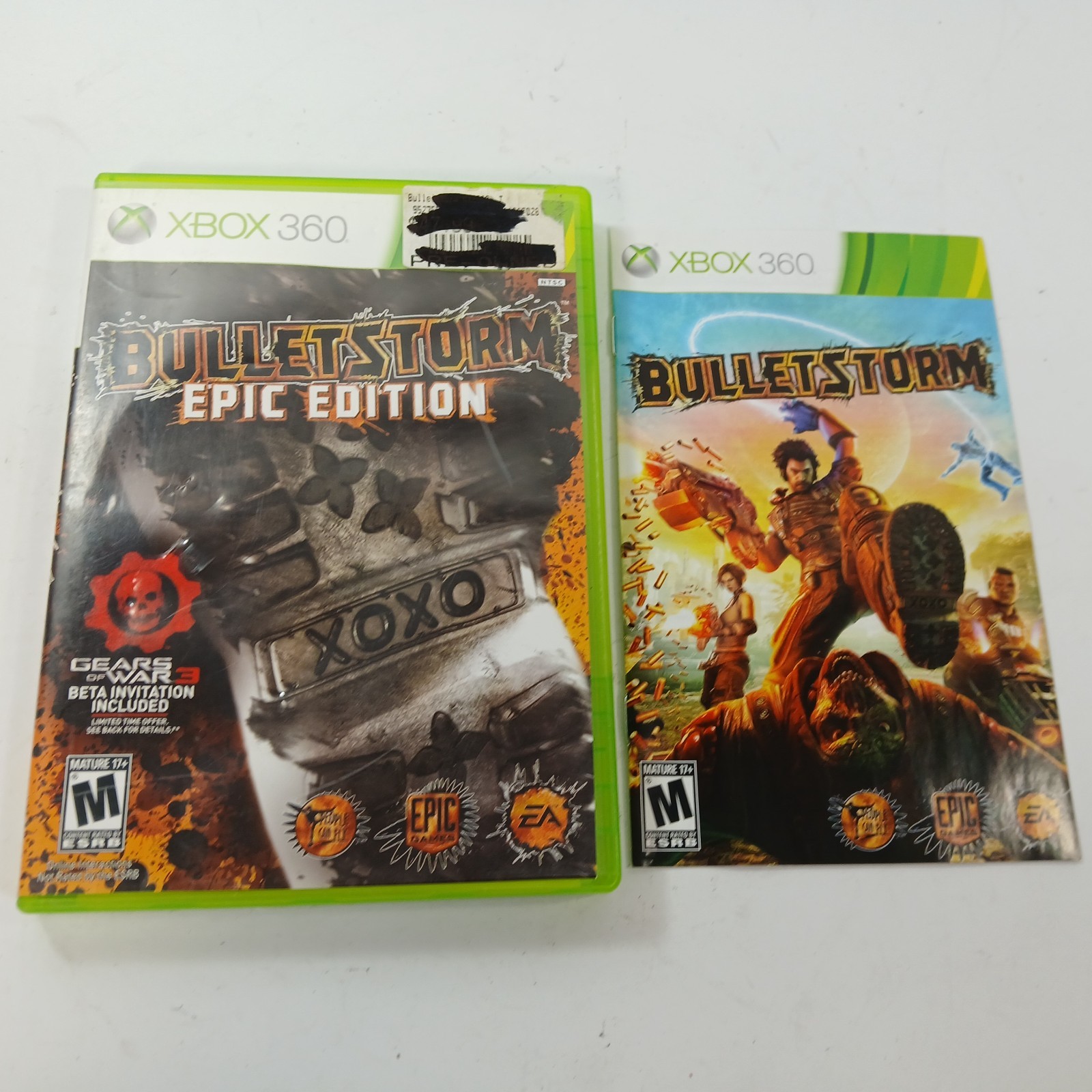 Bulletstorm — Epic Edition (Microsoft Xbox 360, 2011) CIB *TESTED*