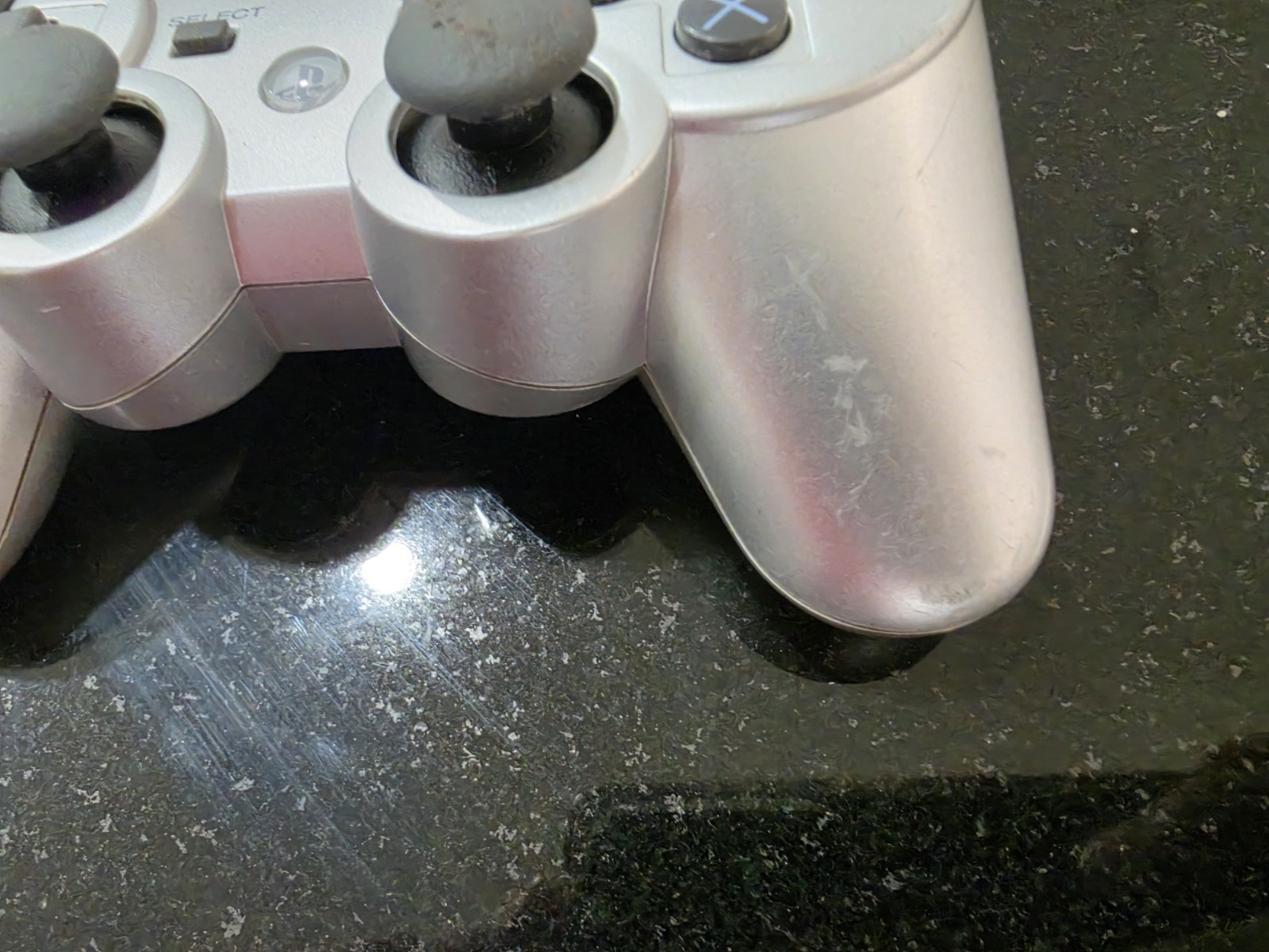 Official Sony PlayStation 3 PS3 Silver DualShock 3 Wireless Controller Read