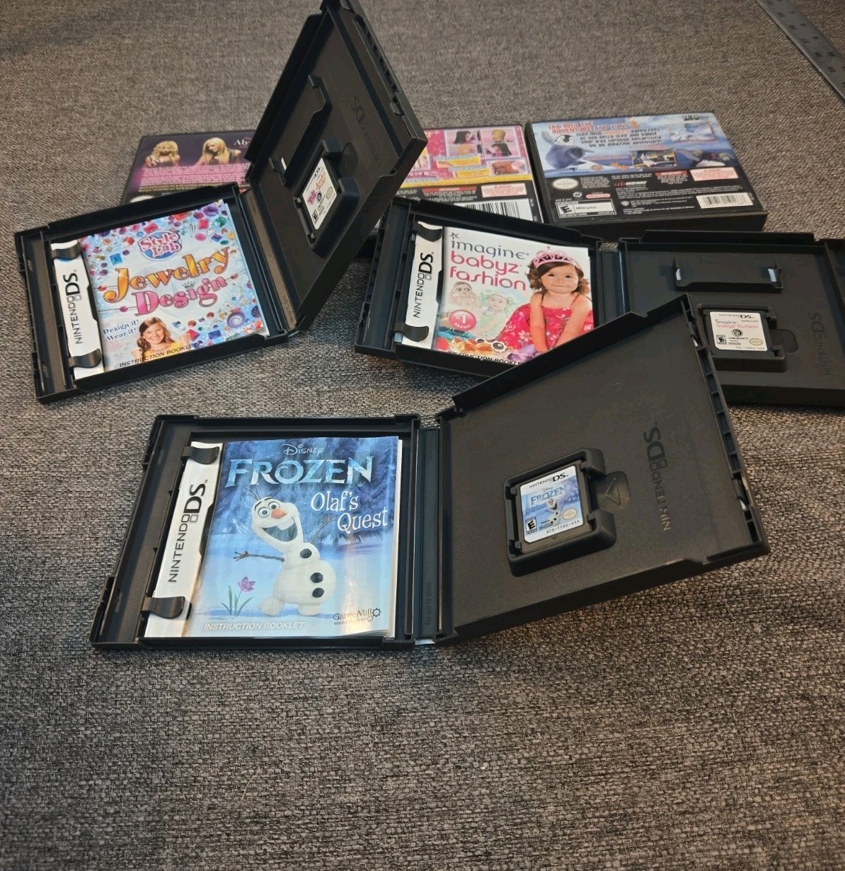 Nintendo DS Video Game Lot – 11 Games Frozen Disney Wappydog & More