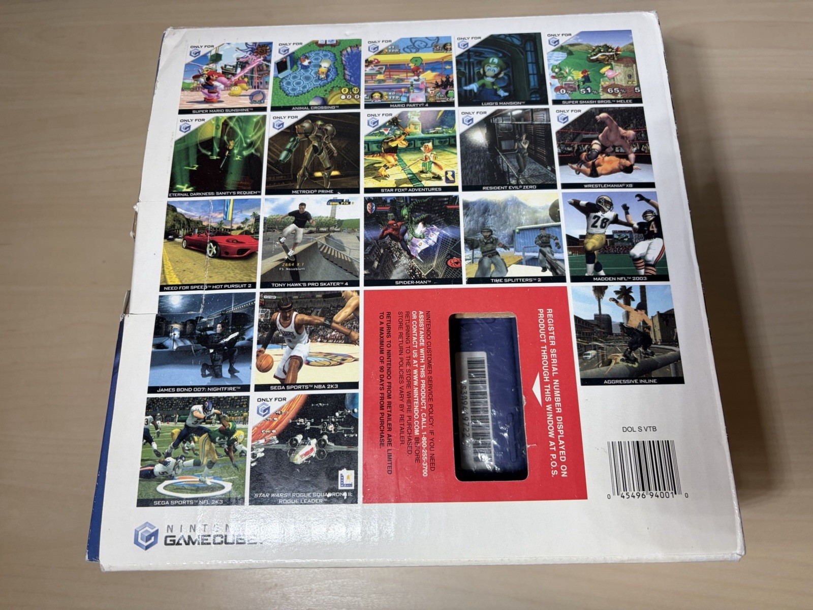 Nintendo GameCube Indigo Game Console DOL-001 NTSC Open Box