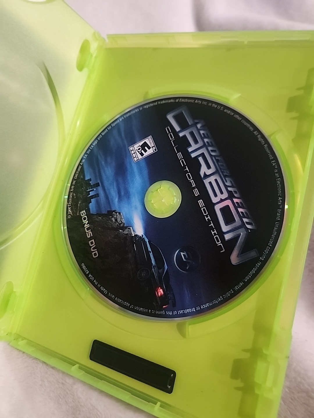 Need For Speed Carbon Collectors Edition Case Manual Bonus Dvd Only Xbox 360