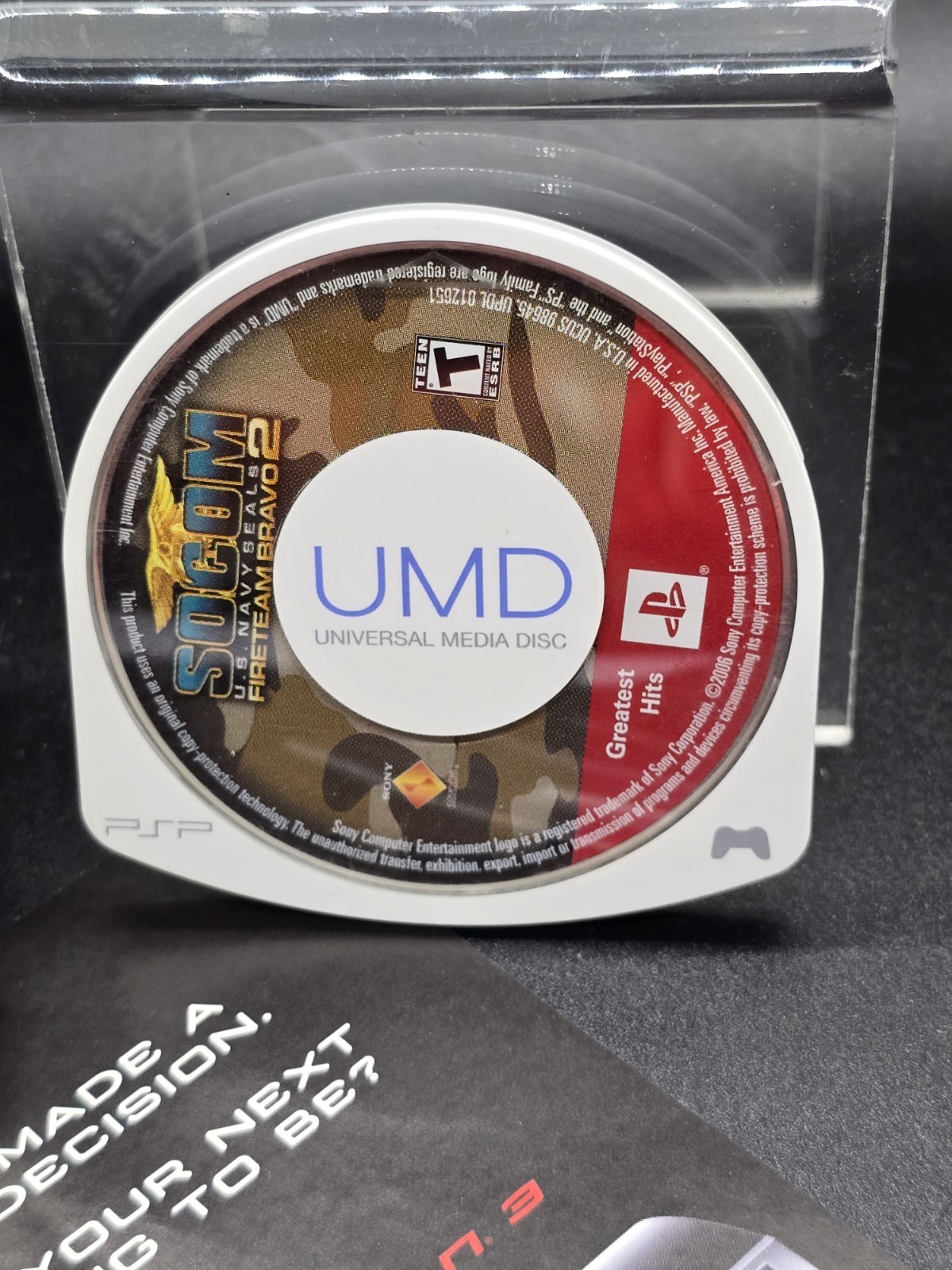 SOCOM: U.S. Navy SEALS Fireteam Bravo 2 (Sony PSP, 2006) Complete And Tested