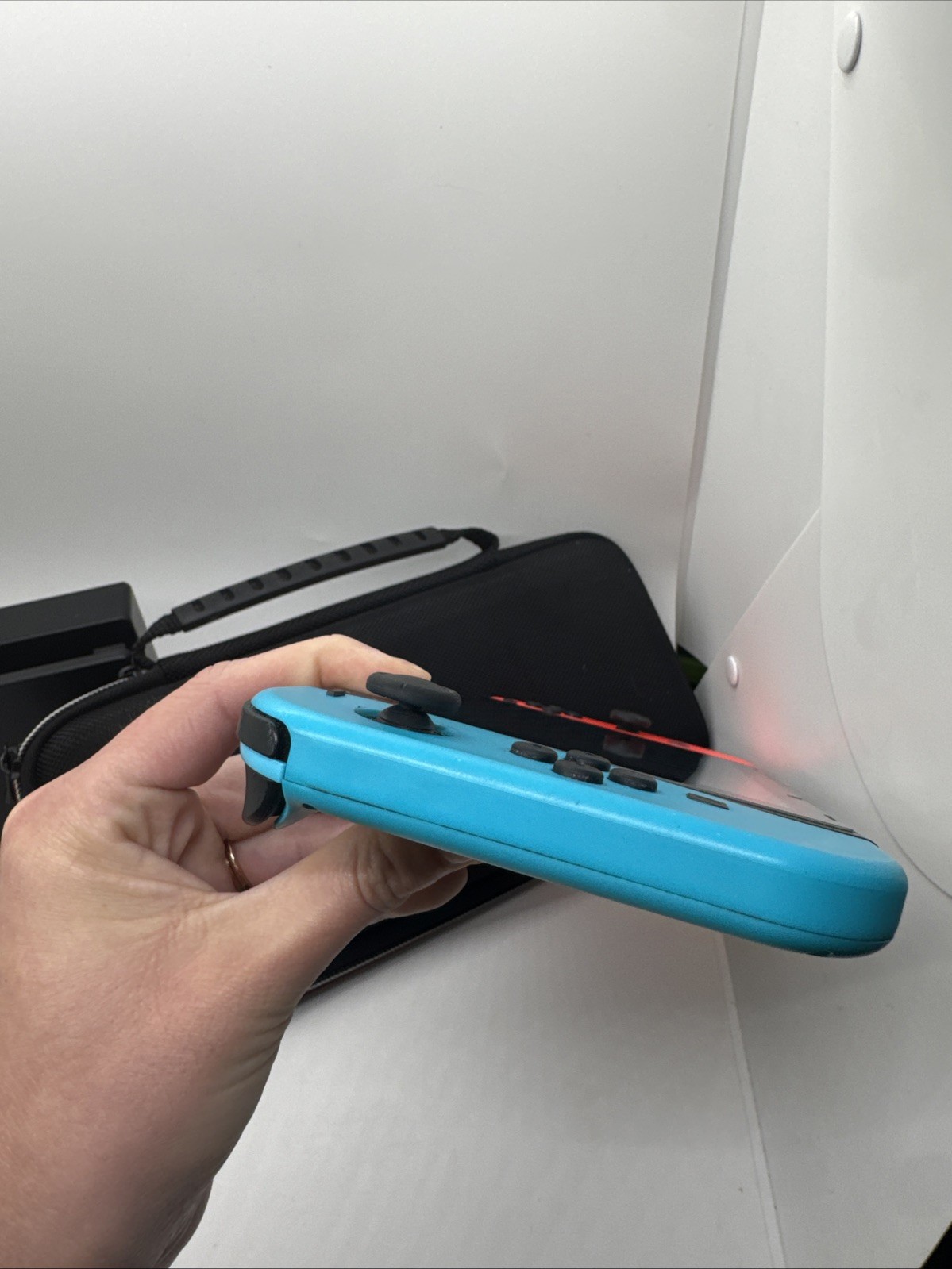 Nintendo Switch Console Neon Blue/Red Joy-Con Bundle w/ Dock NO HDMI