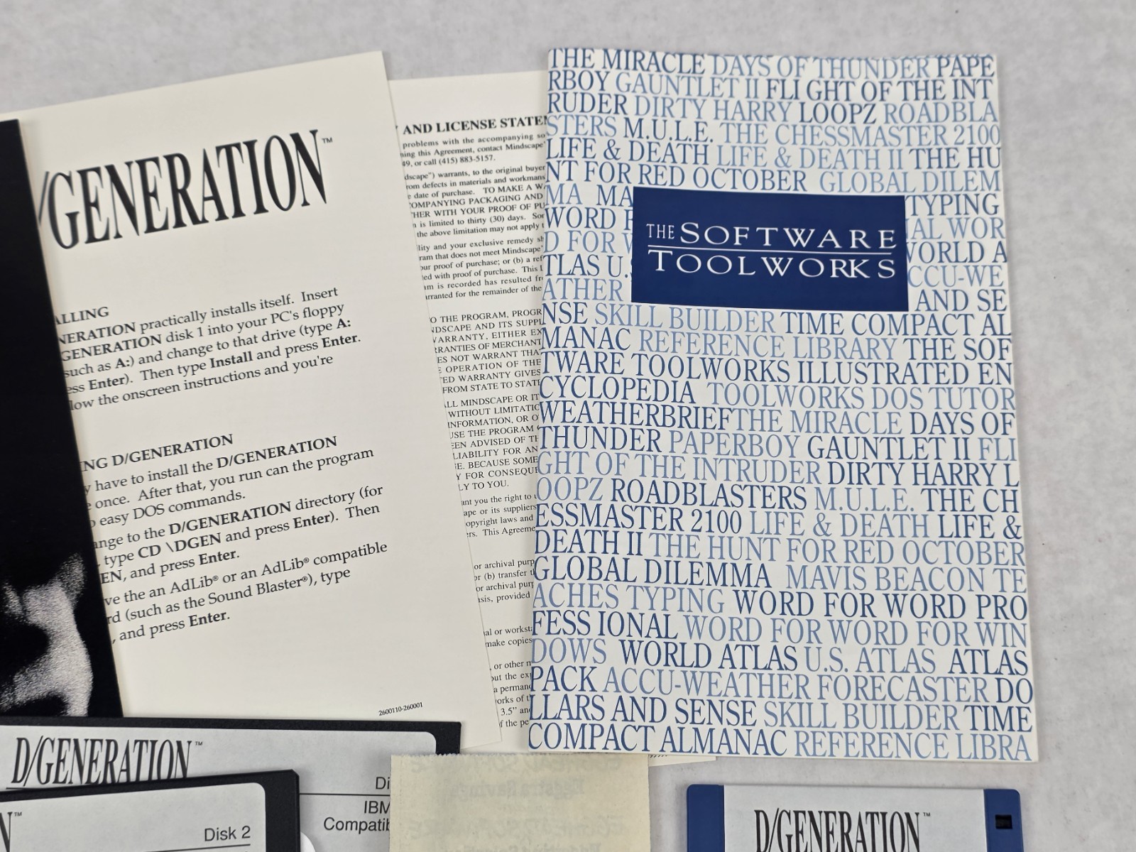 D/Generation BIG BOX PC 3.5 & 5.25″ Floppy Mindscape 1991