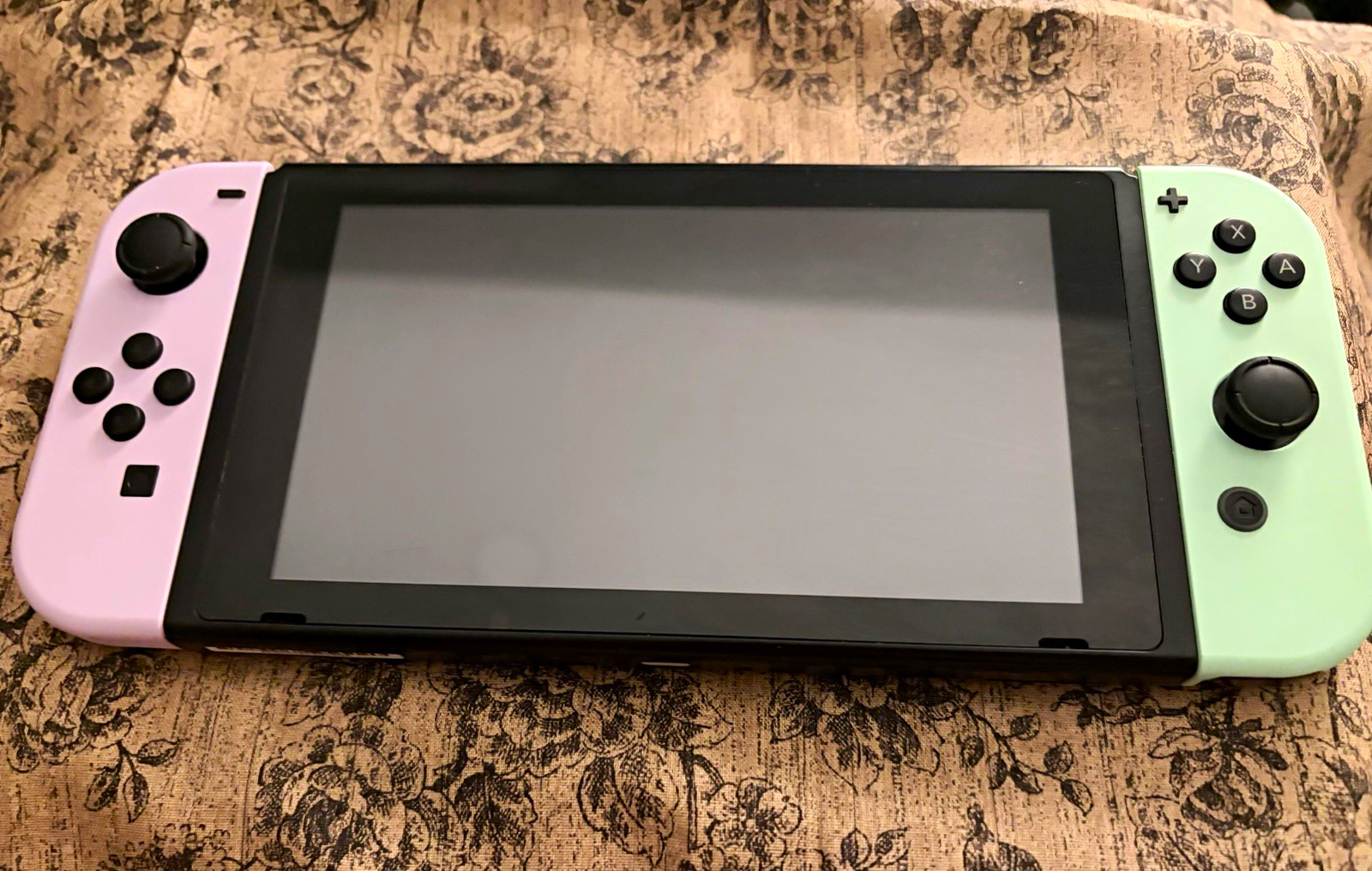 Nintendo Switch console (barley used) New Green|Purple Joy-Cons HAC-001(-01)
