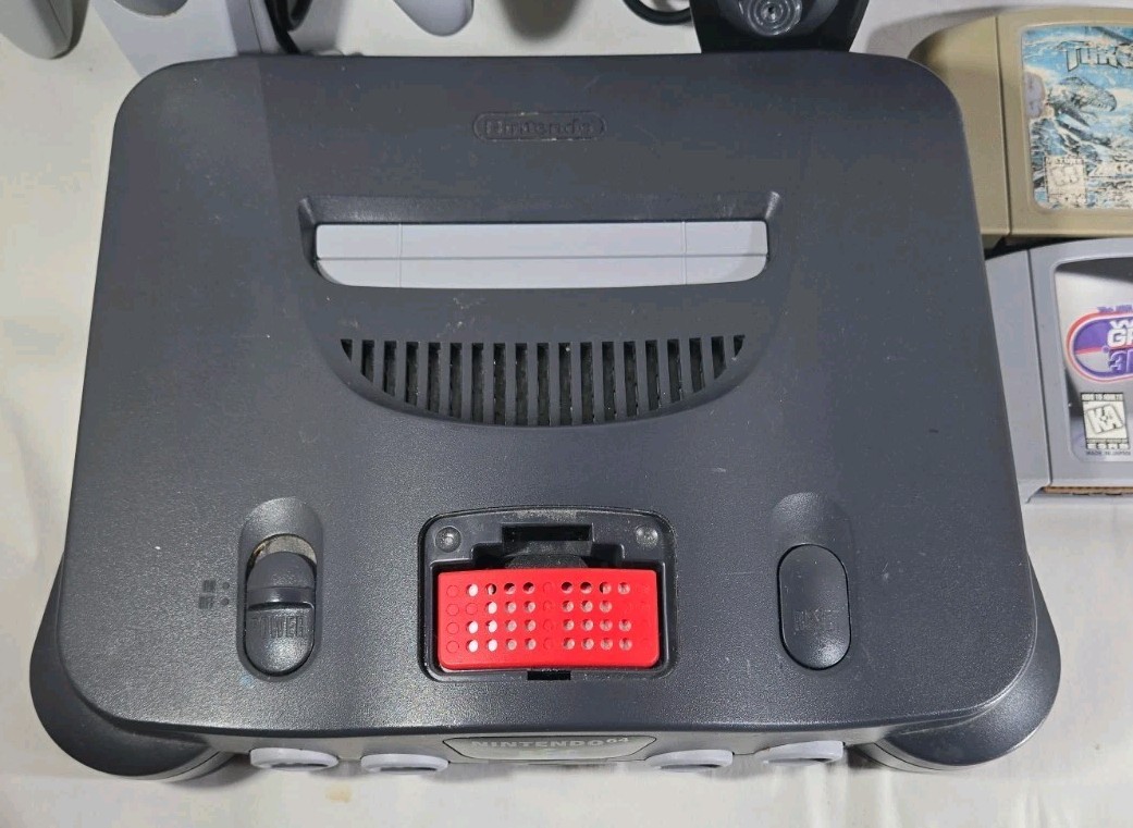 Nintendo 64 N64 Console Bundle with Expansion Pak OEM Controller & Games