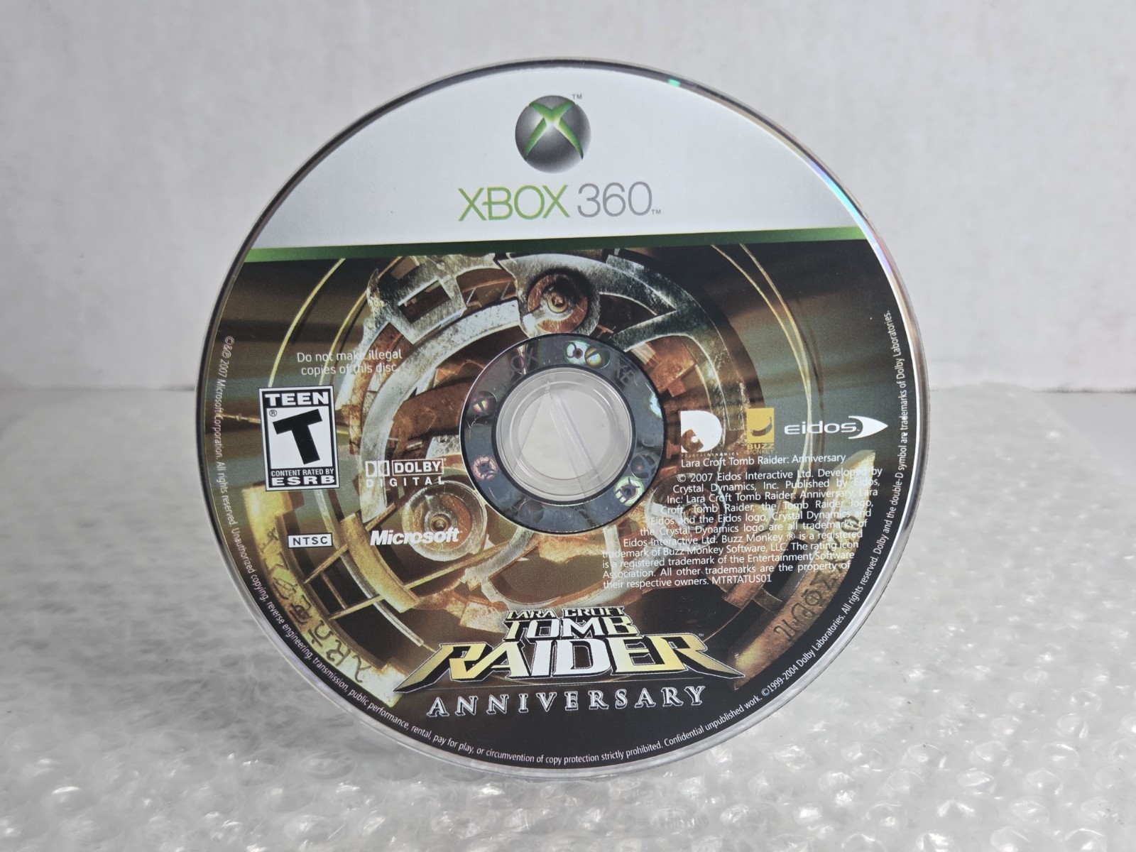 Lara Croft: Tomb Raider Anniversary Xbox 360 Microsoft 2007 Complete Tested Edio