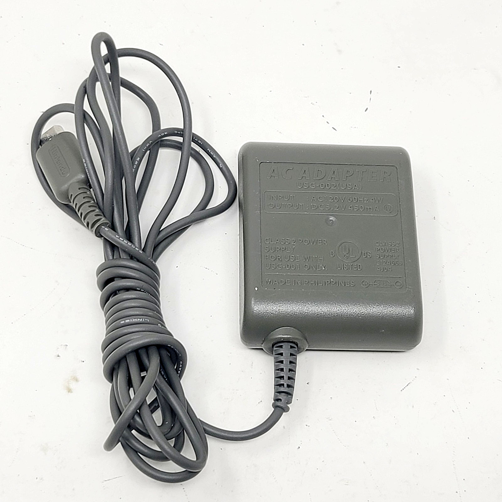 Official Nintendo USG-002 DS Lite Wall Charger AC Adapter, Tested Working