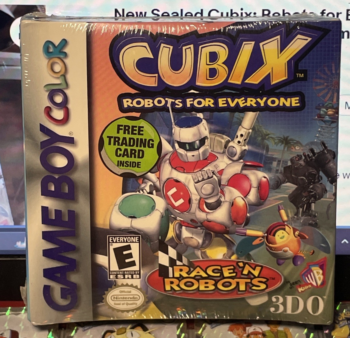 Brand NEW CUBIX Robots for Everyone Race ‘n Robots Nintendo GameBoy Color + CARD