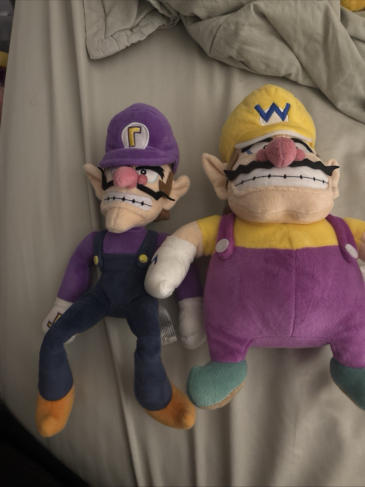 Super Mario Bros. Plush Doll Lot Mario Luigi Toad Waluigi Wario