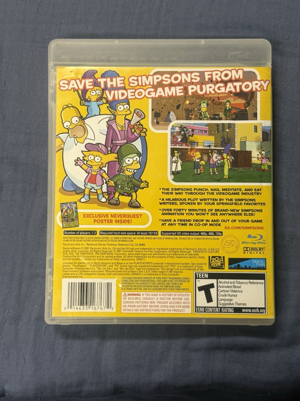 The Simpsons Game (Sony PlayStation 3, 2007) Missing Manual