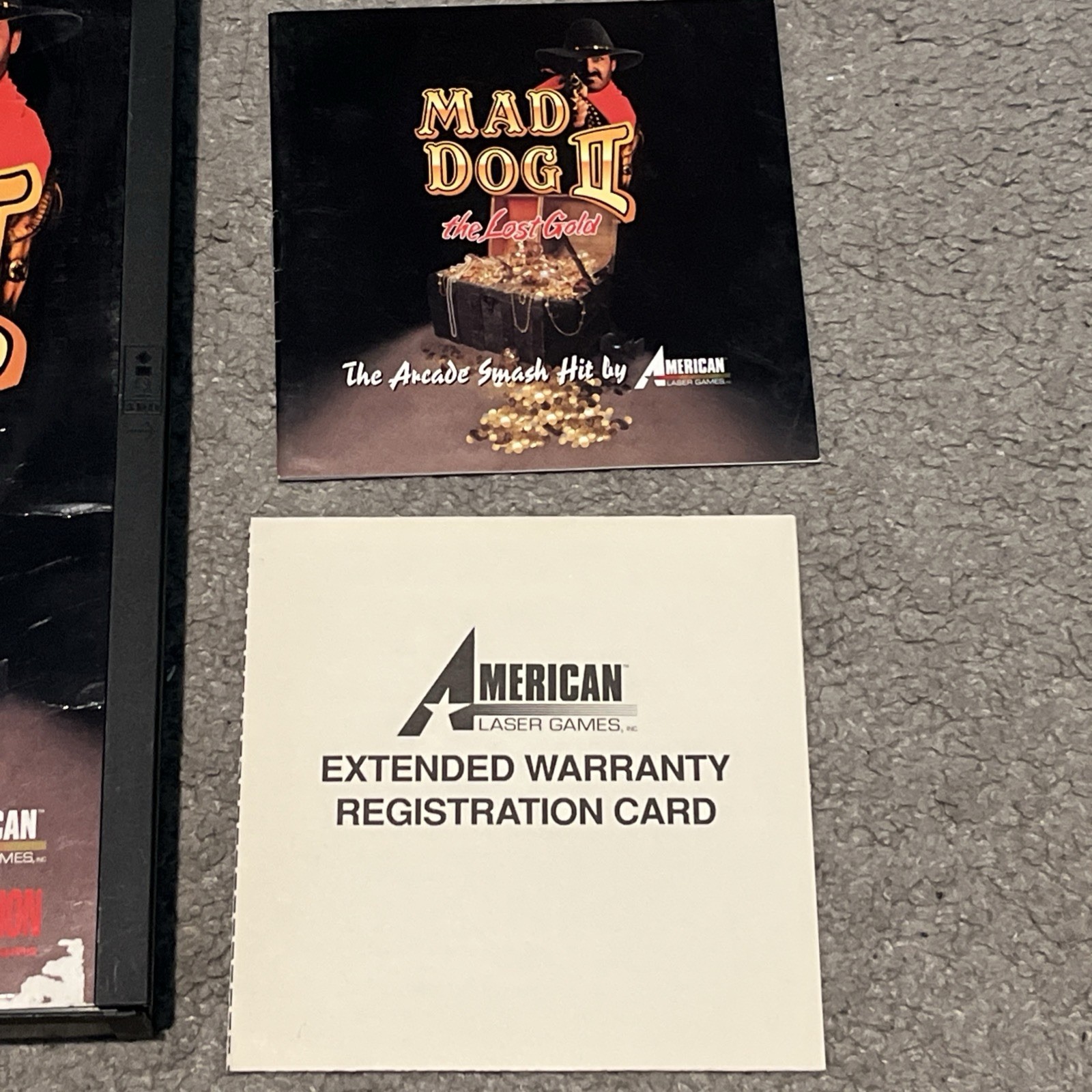 Mad Dog II 2: The Lost Gold (3DO, 1994) Case Disc Manual Reg Card