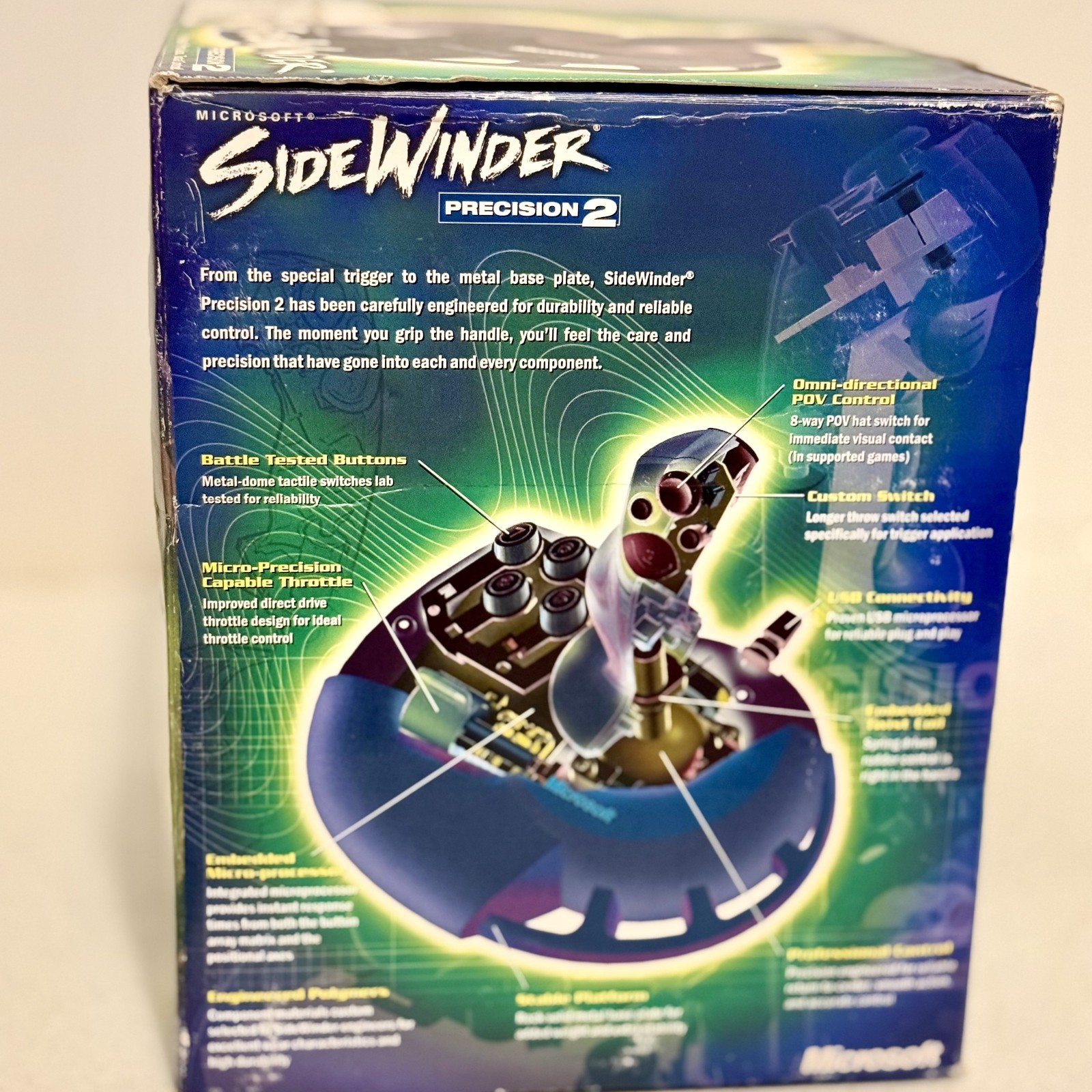 Microsoft SideWinder Precision 2 USB Joystick PC Flight Simulator